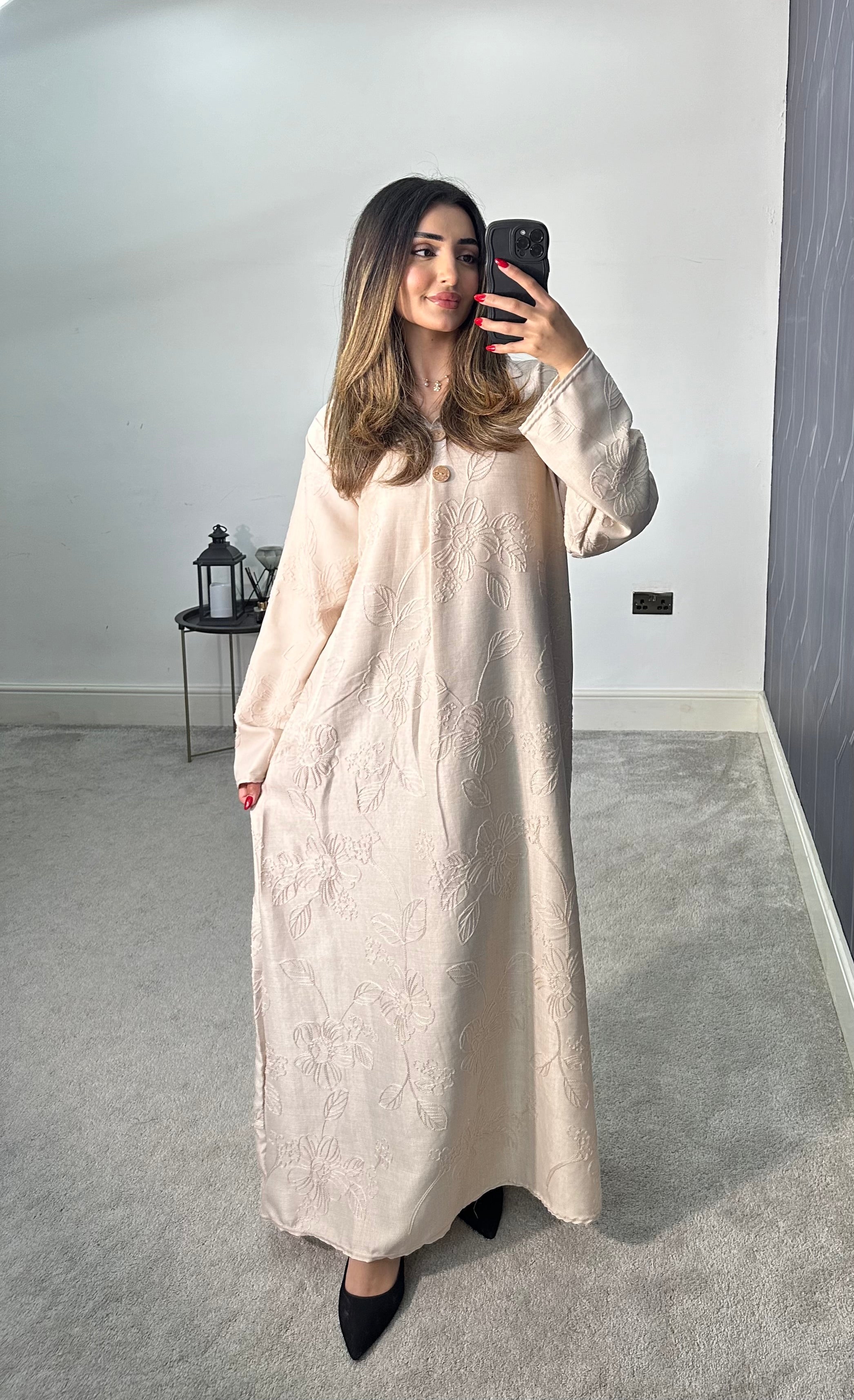 Madiha Embroidered Long Dress