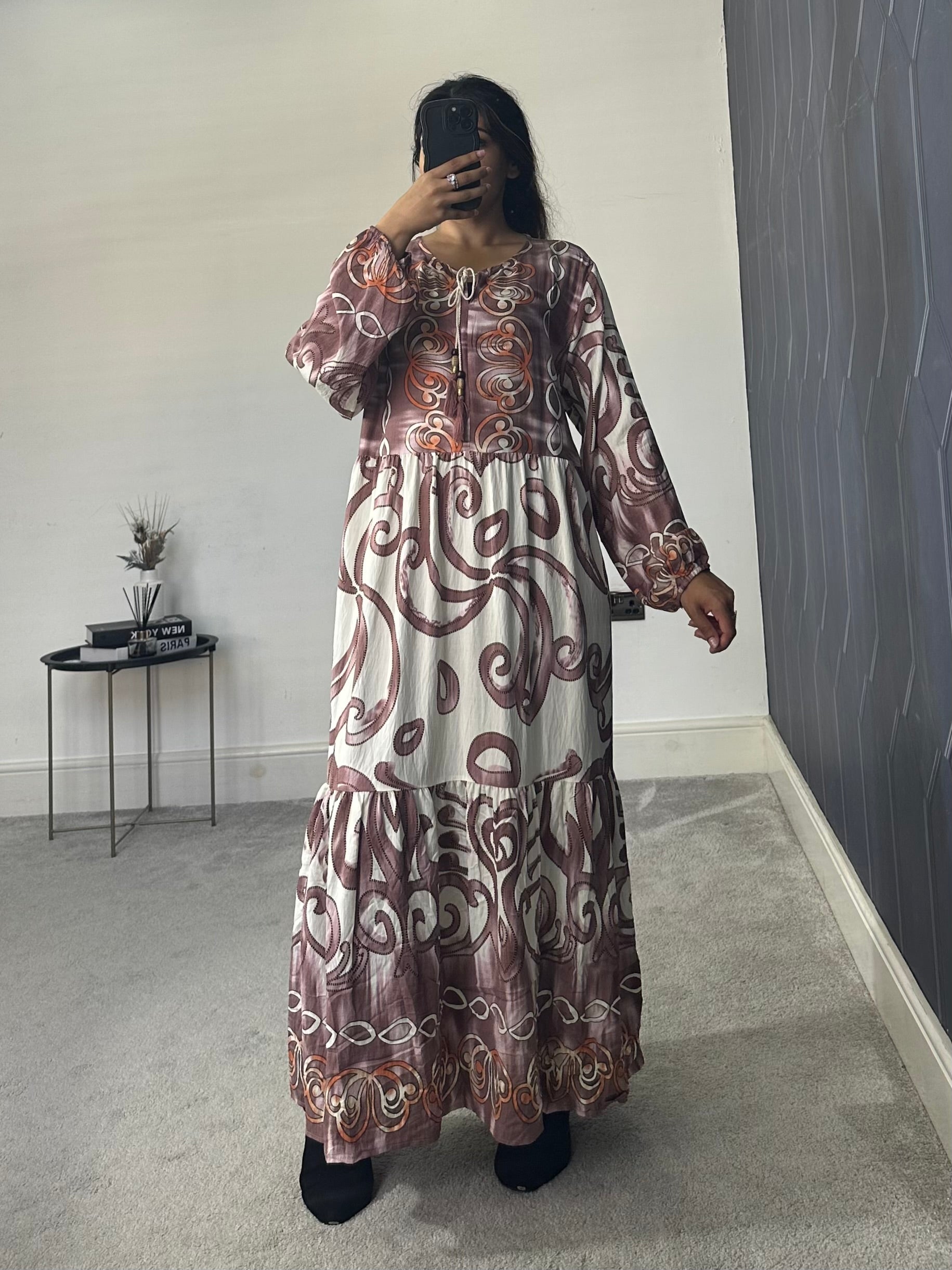 Printed Dress (Plus Size)
