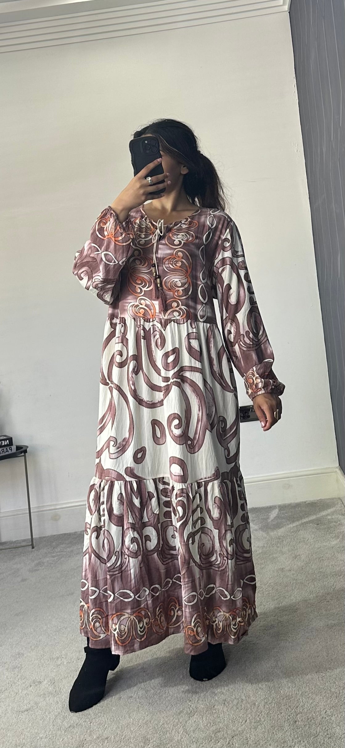 Printed Dress (Plus Size)