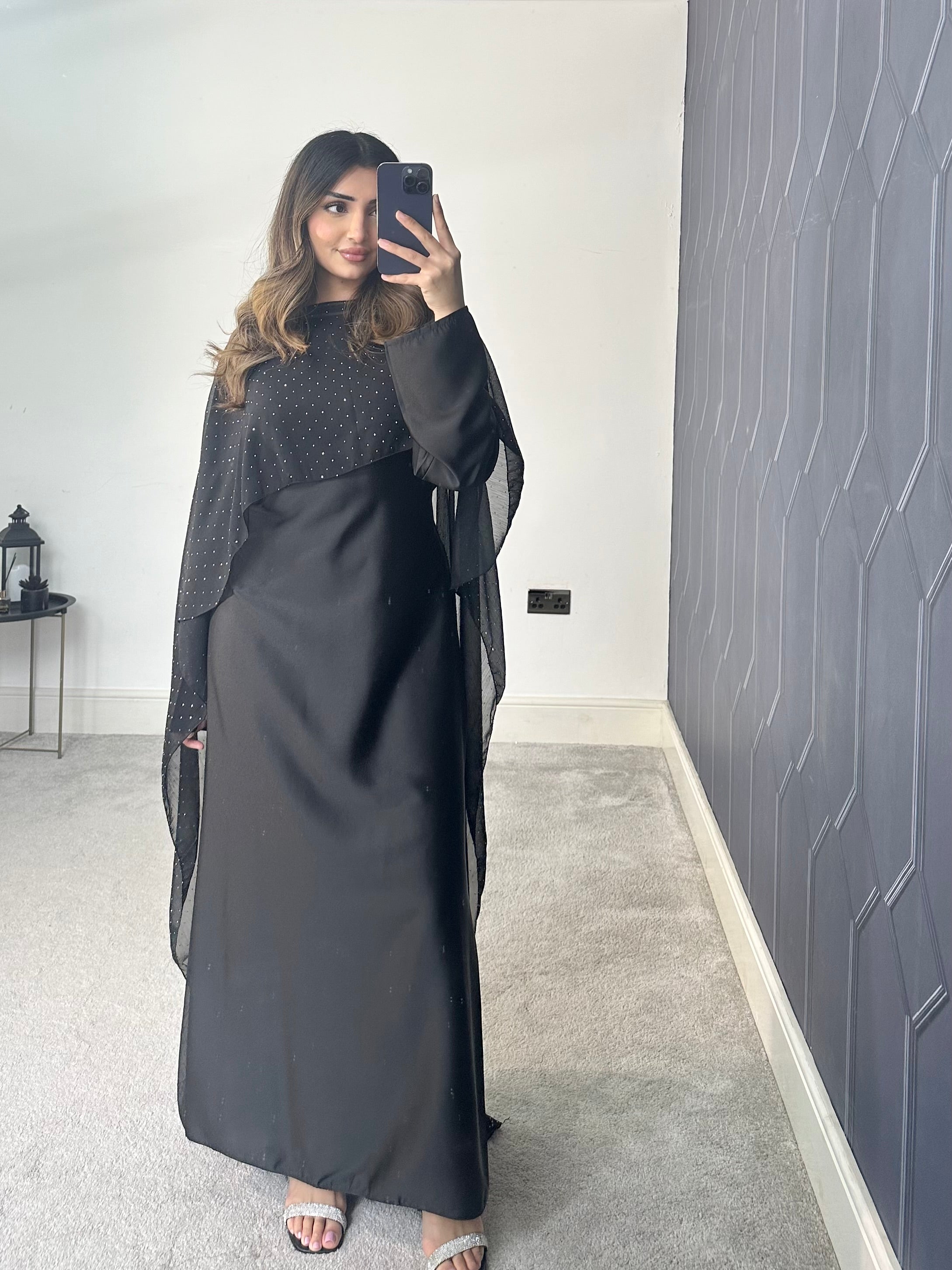 Areeba cape 2 piece cape Dress