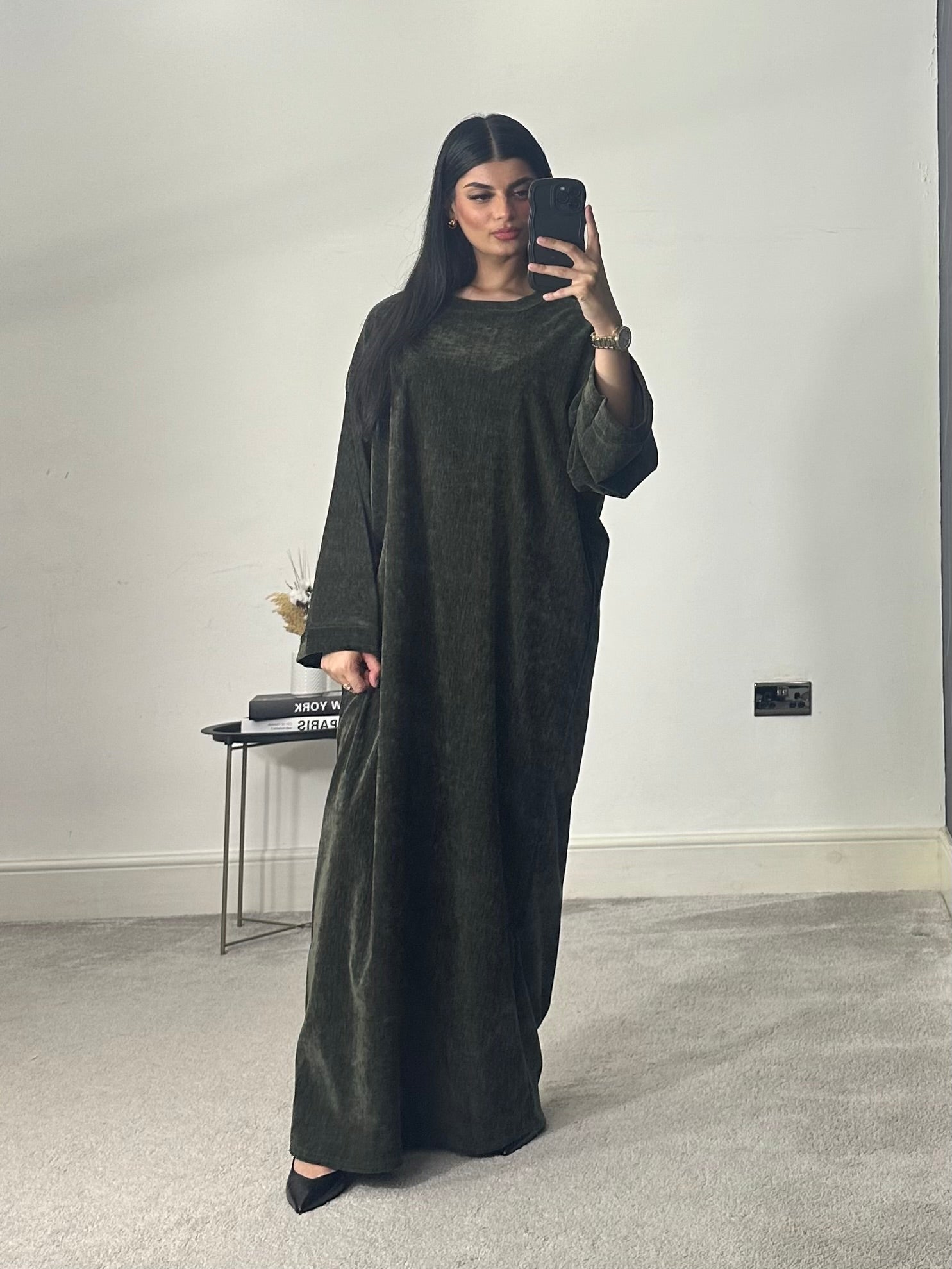 Velvet Long Dress/Abaya