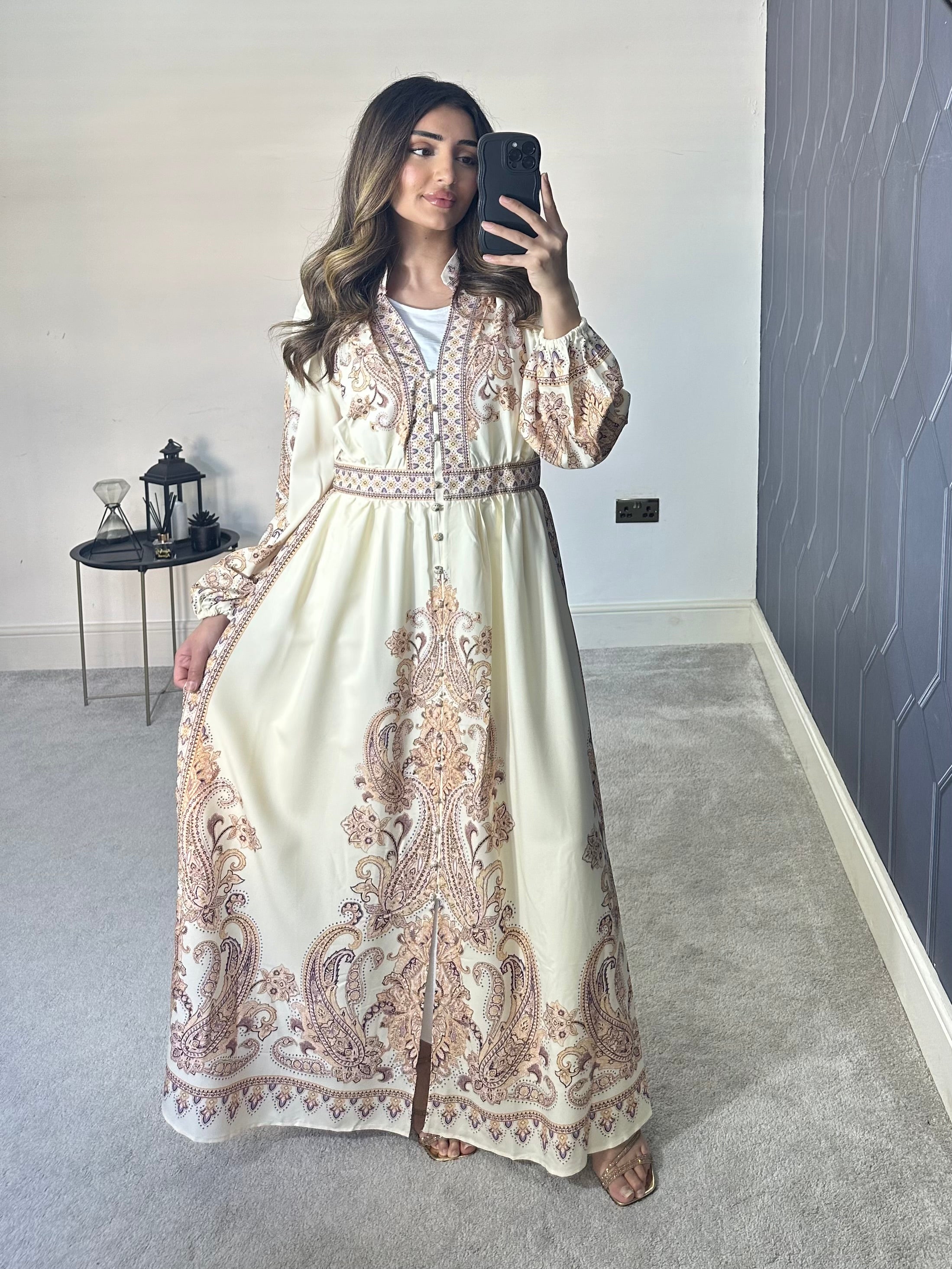 Zahra Long Sleeve Dress/Kaftan