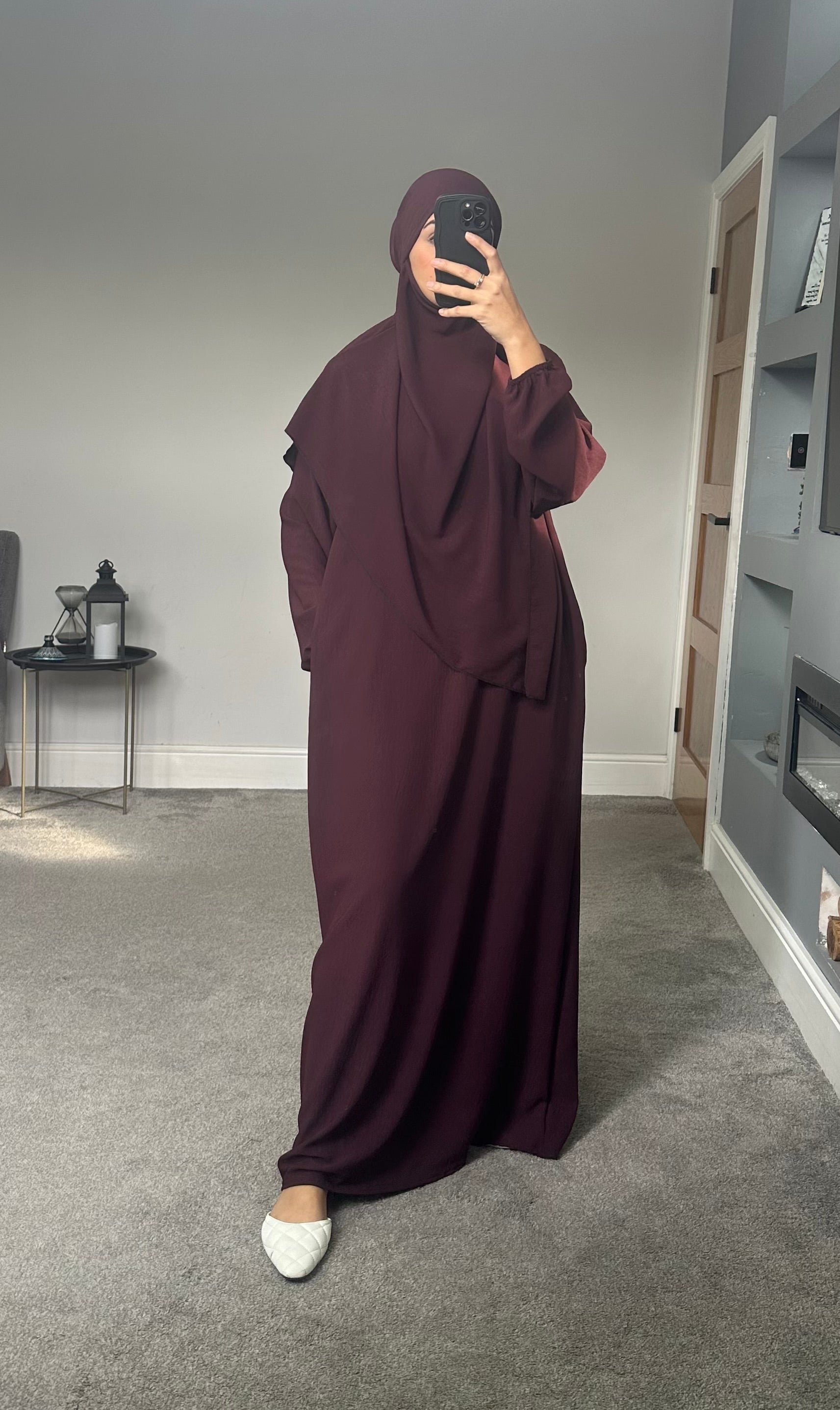 Hareem Batwing Sleeves Khimar Set