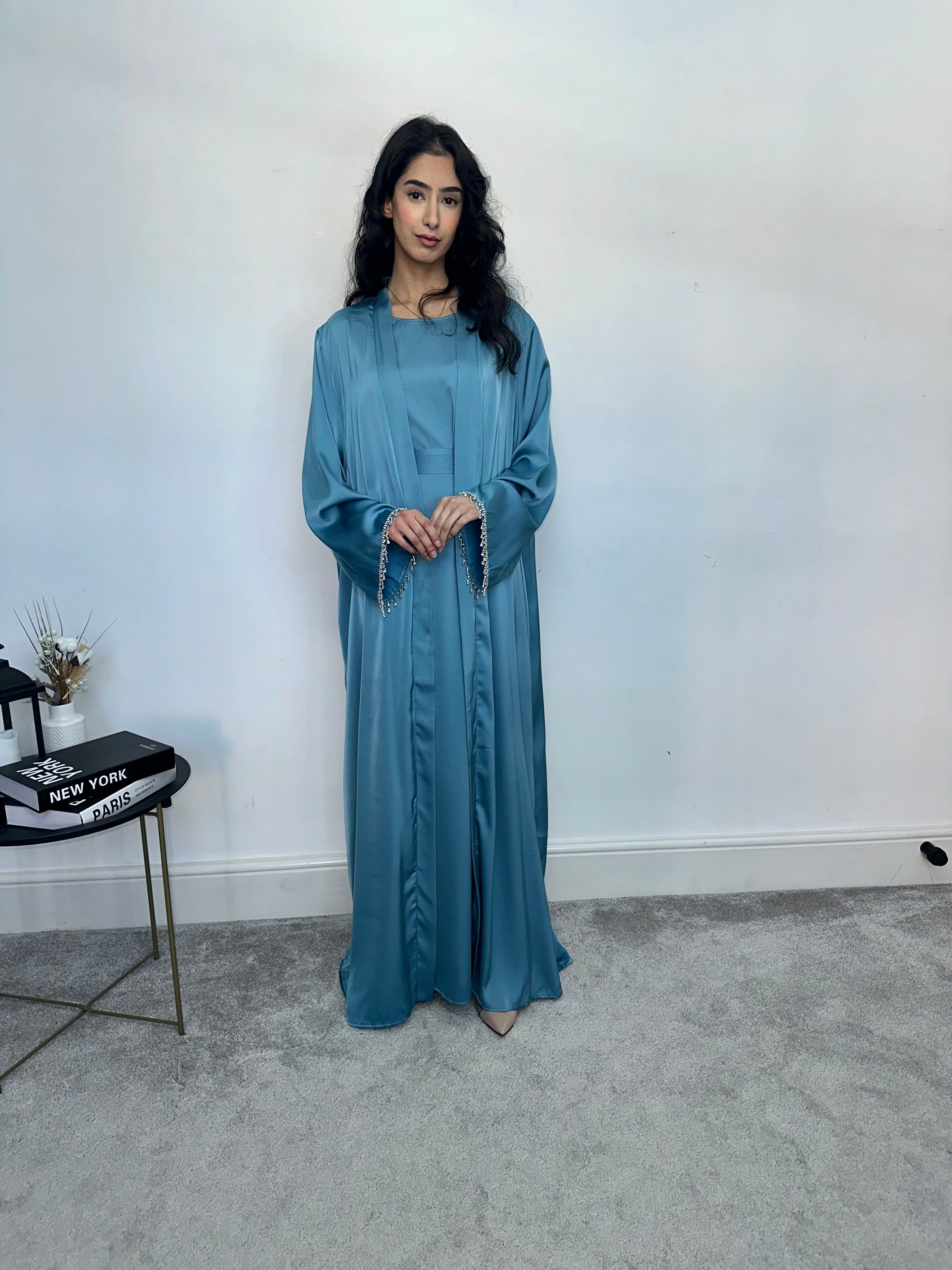 Aminah Abaya Set (Blue)