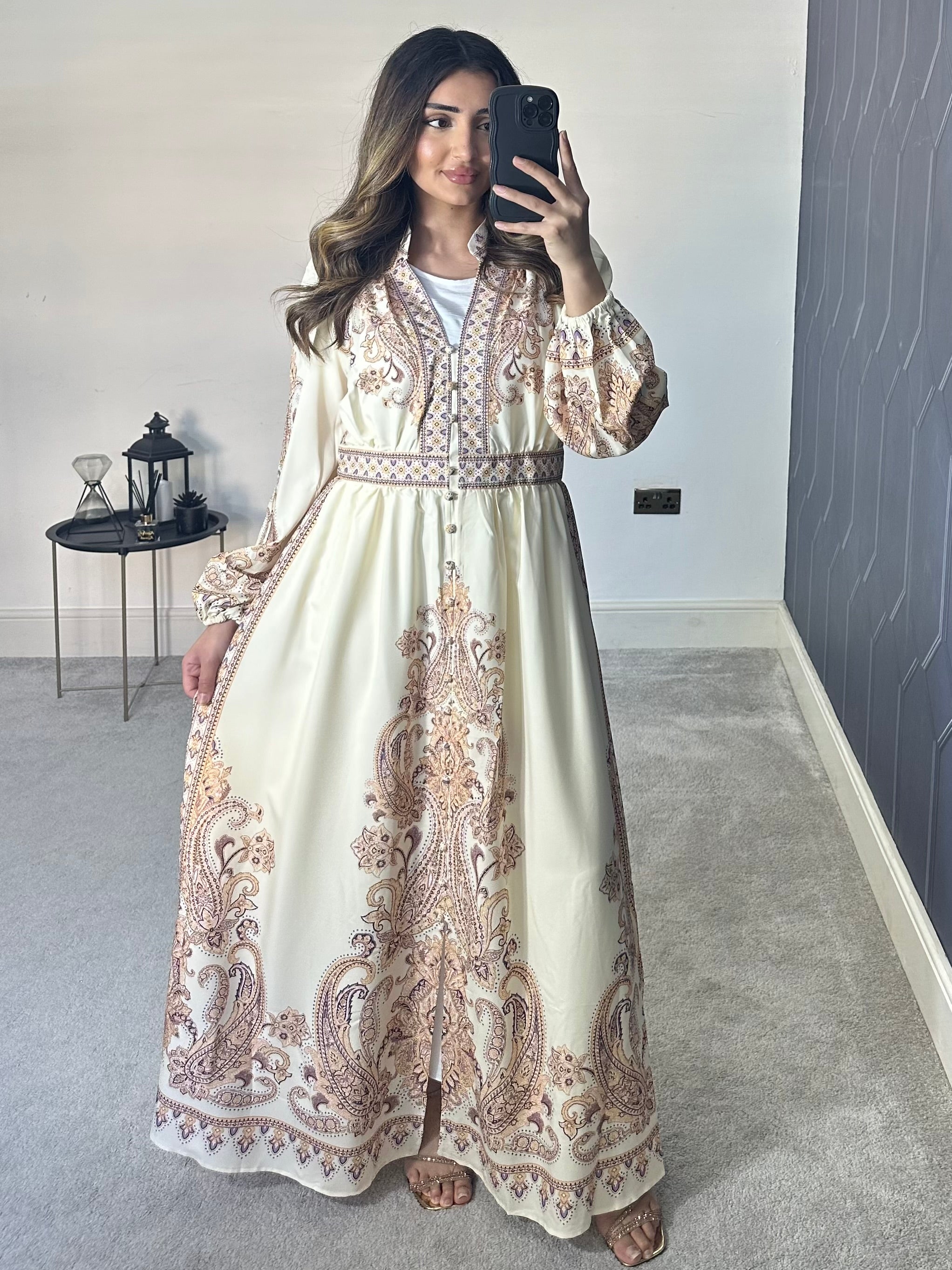 Zahra Long Sleeve Dress/Kaftan