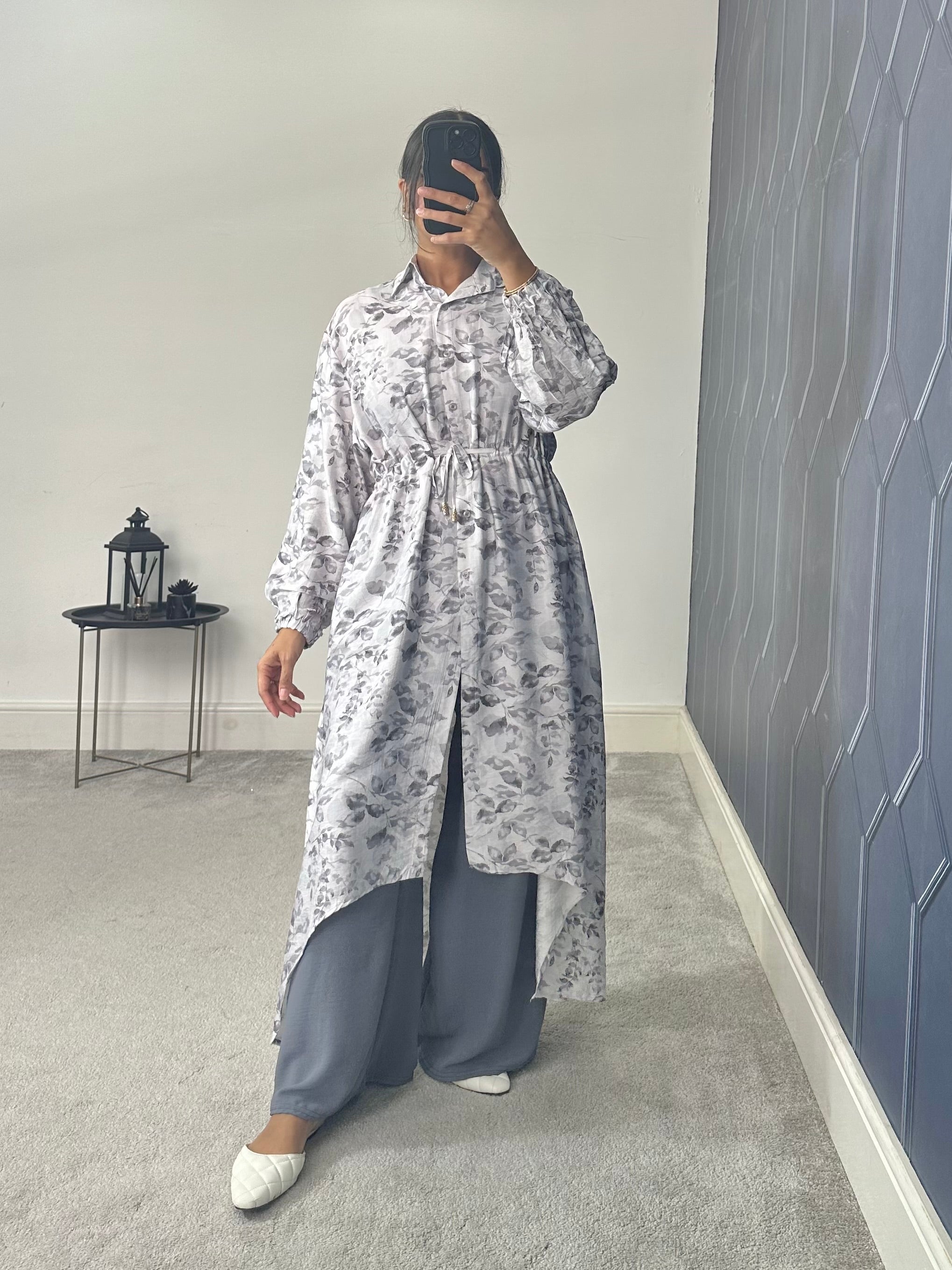 Meera Floral Hi Low 2 Piece co ord set