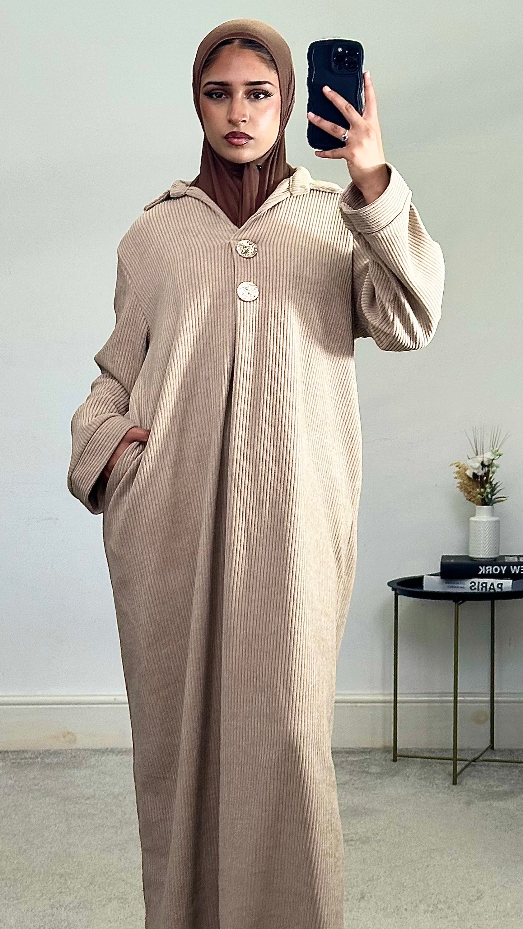 Corduroy Abaya/Long Dress