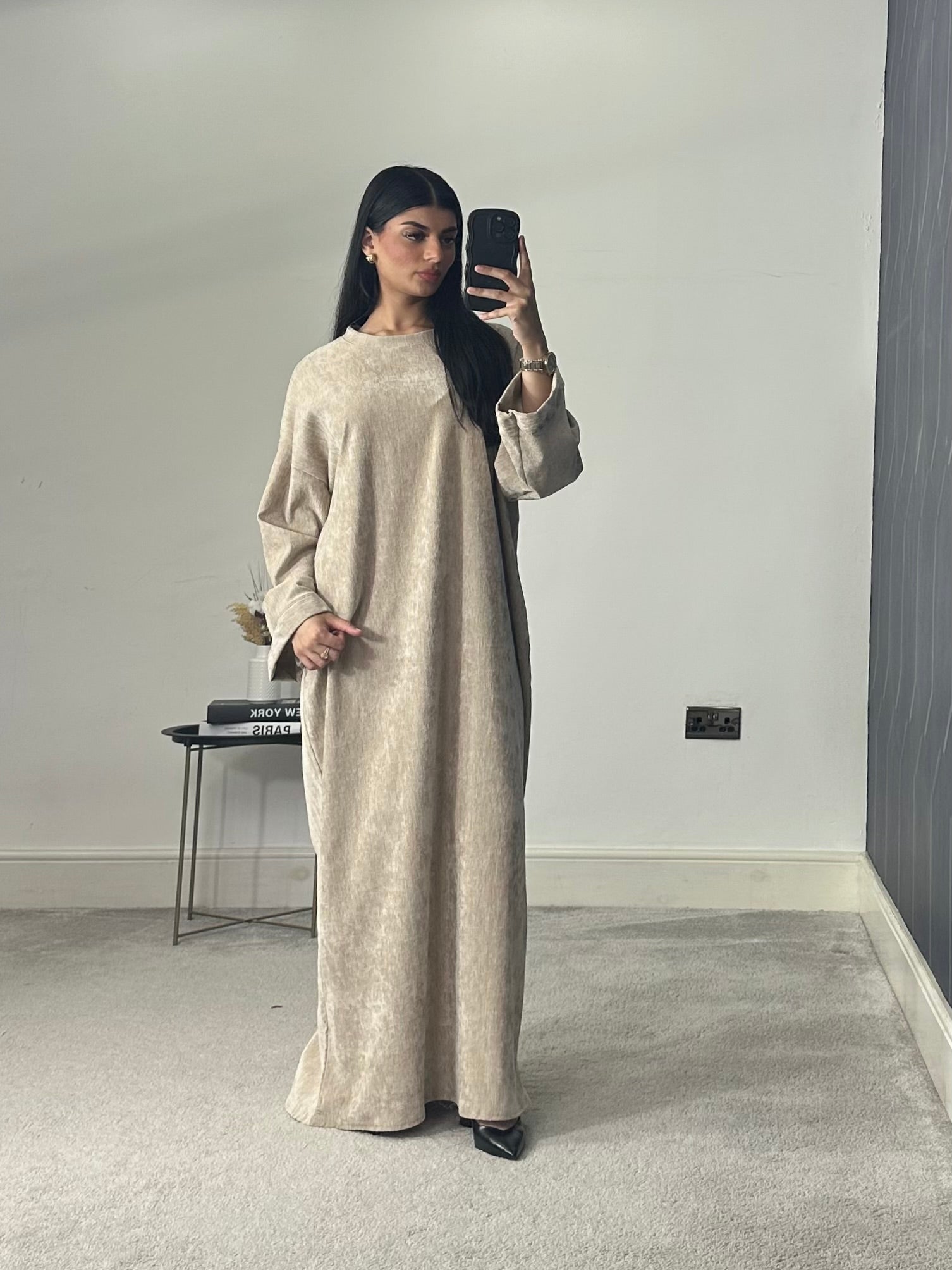 Velvet Long Dress/Abaya