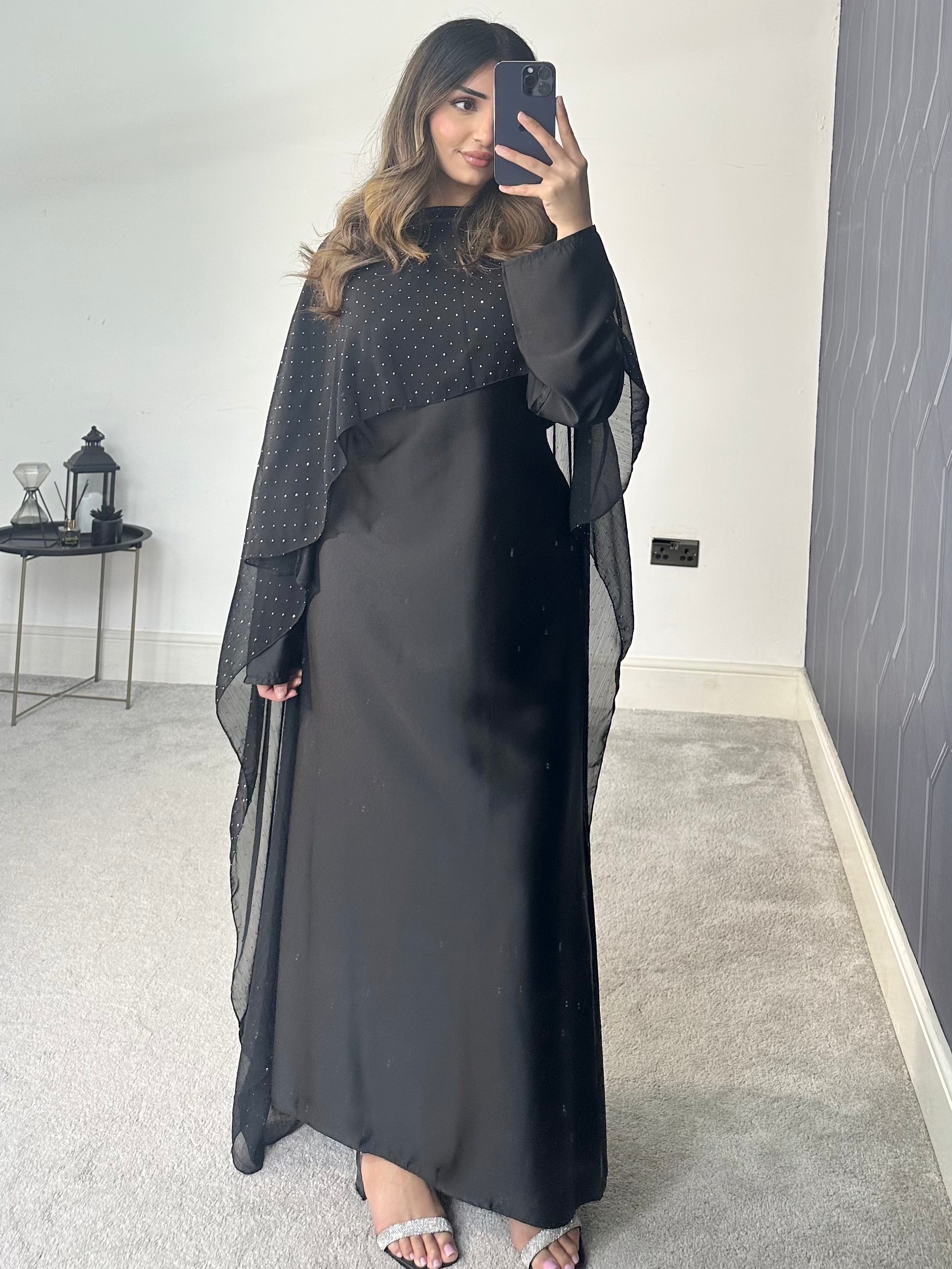 Areeba cape 2 piece cape Dress