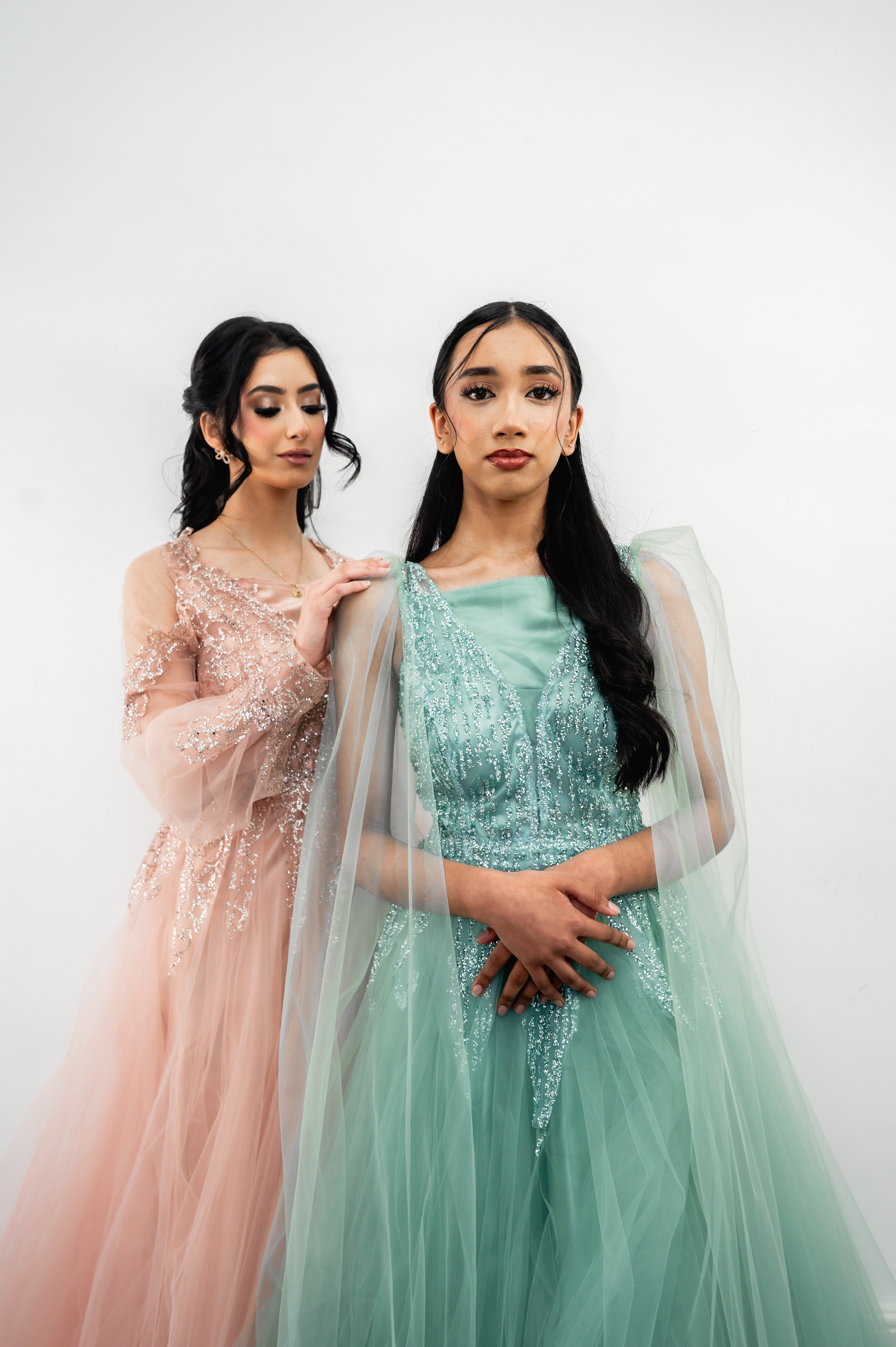 Melike Tulle Gown (Sage)