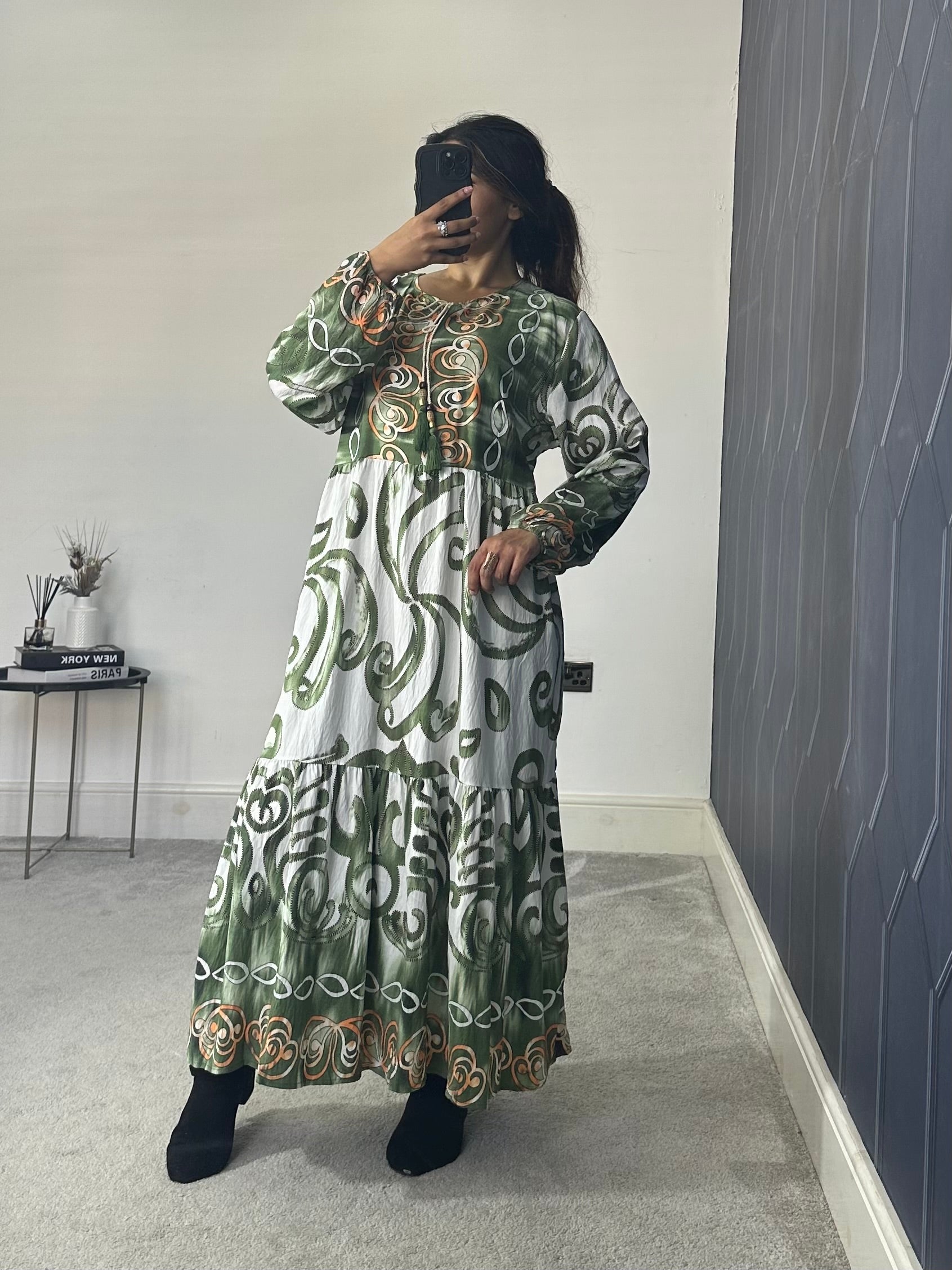 Printed Dress (Plus Size)