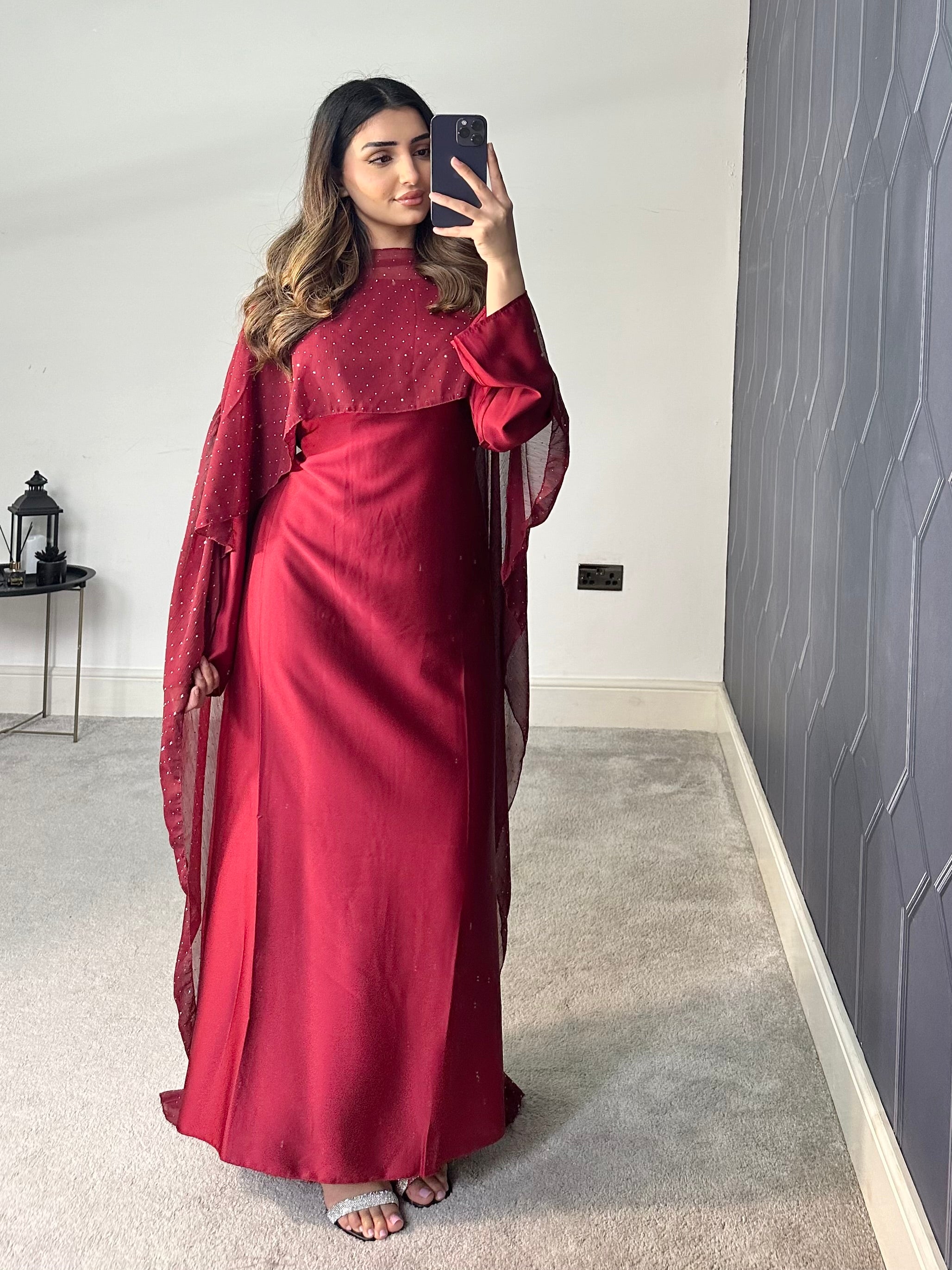 Areeba cape 2 piece cape Dress