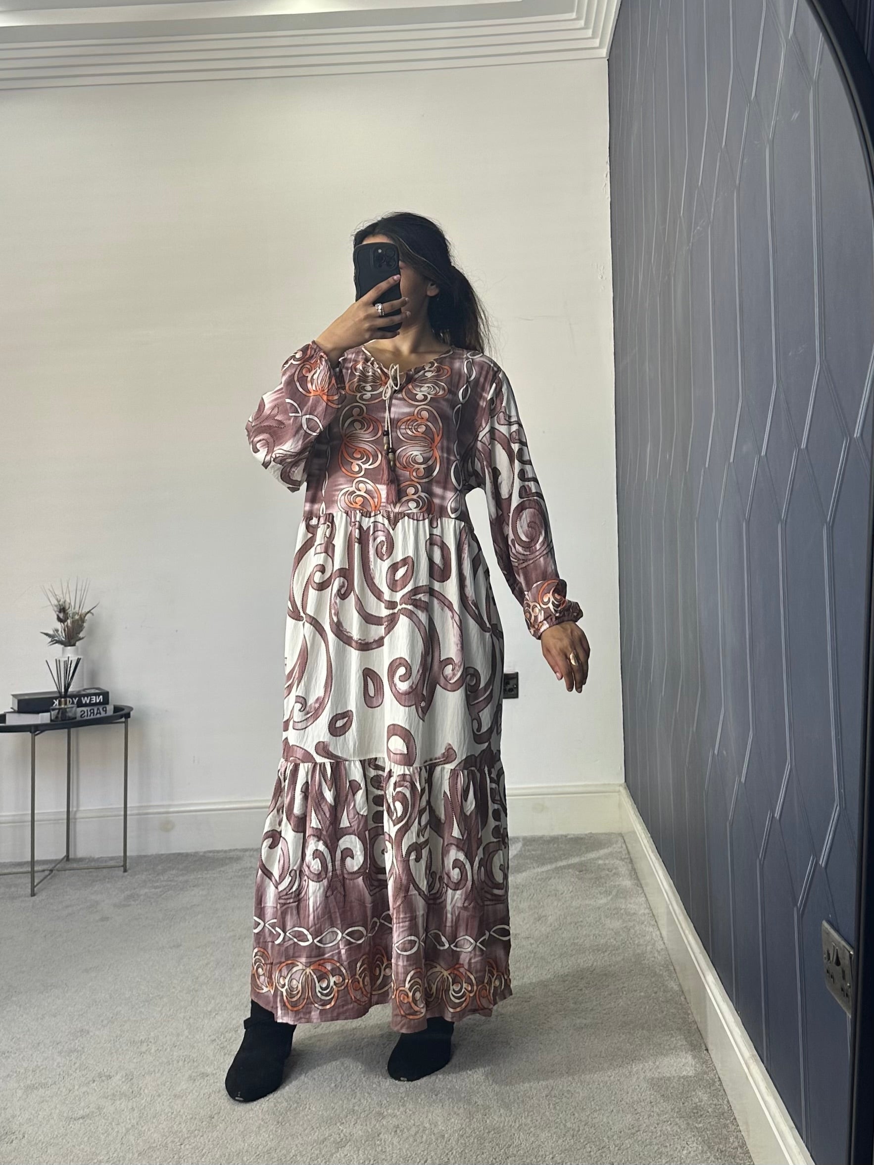Printed Dress (Plus Size)