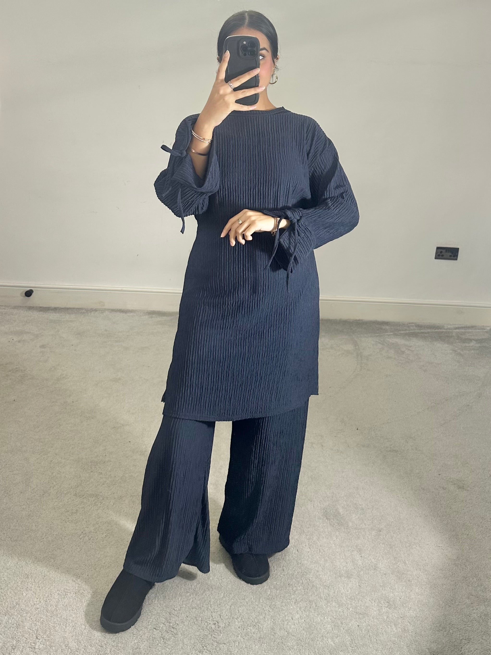 Zara crinkle print 2 piece co ord set