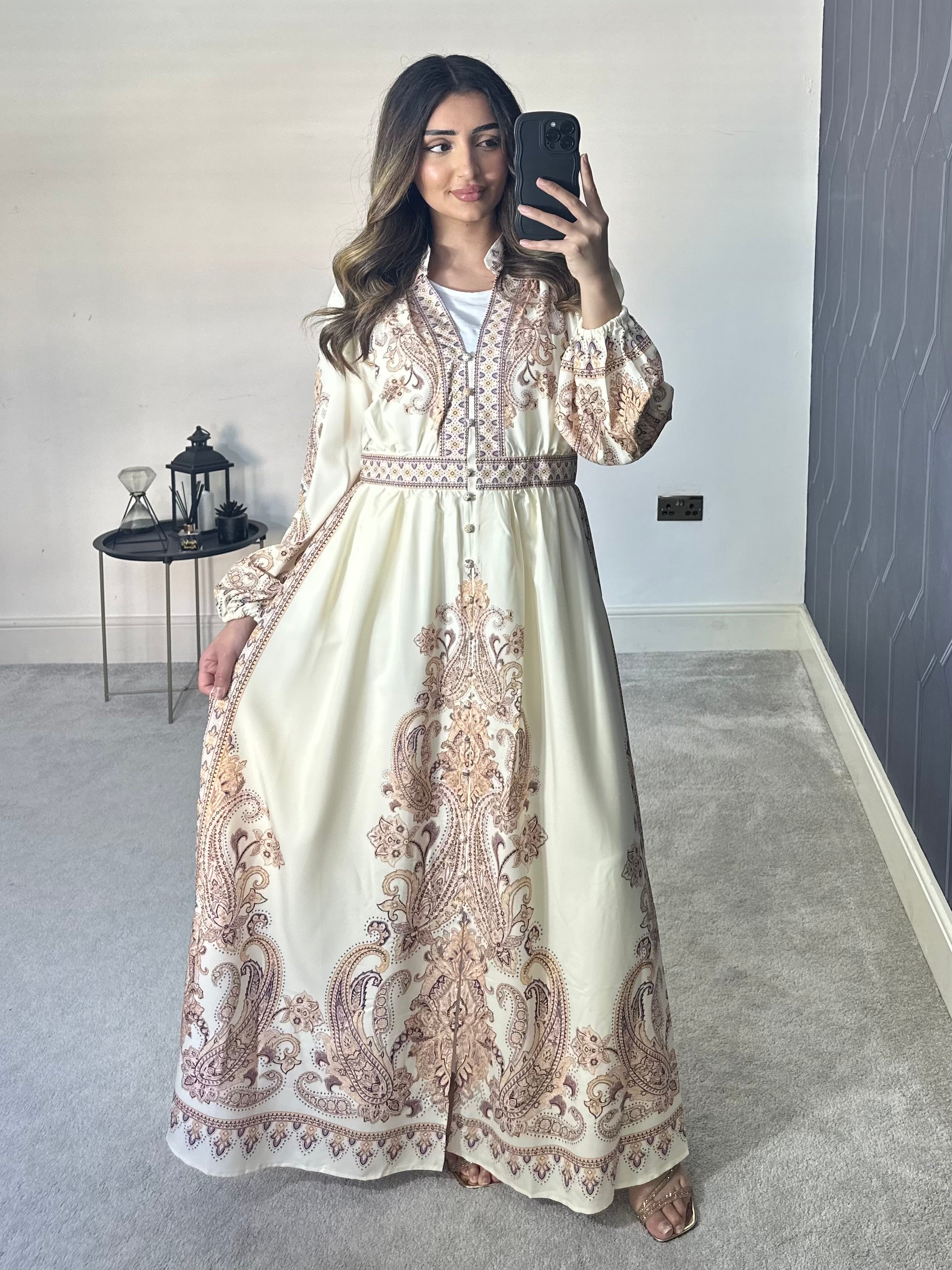 Zahra Long Sleeve Dress/Kaftan