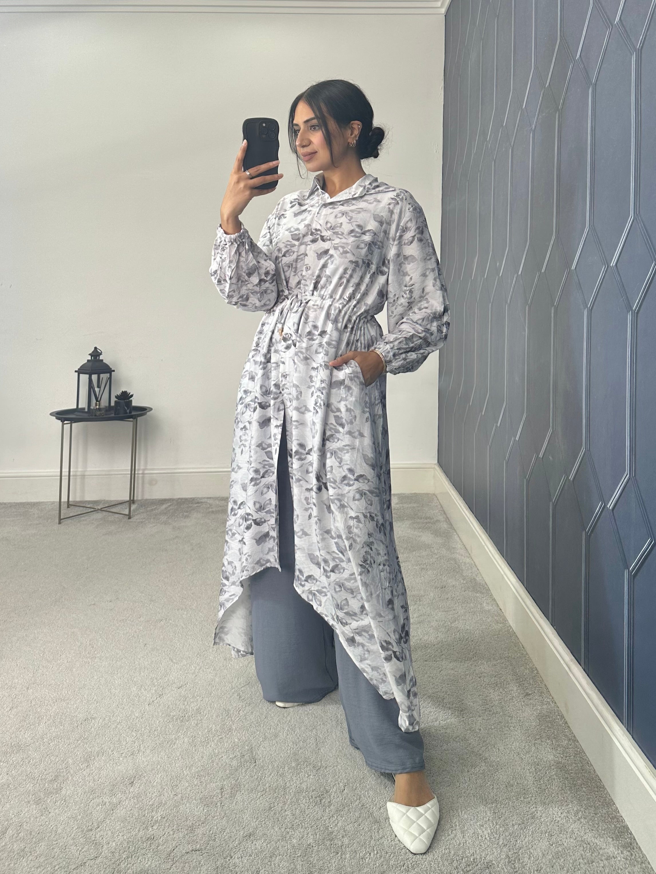 Meera Floral Hi Low 2 Piece co ord set