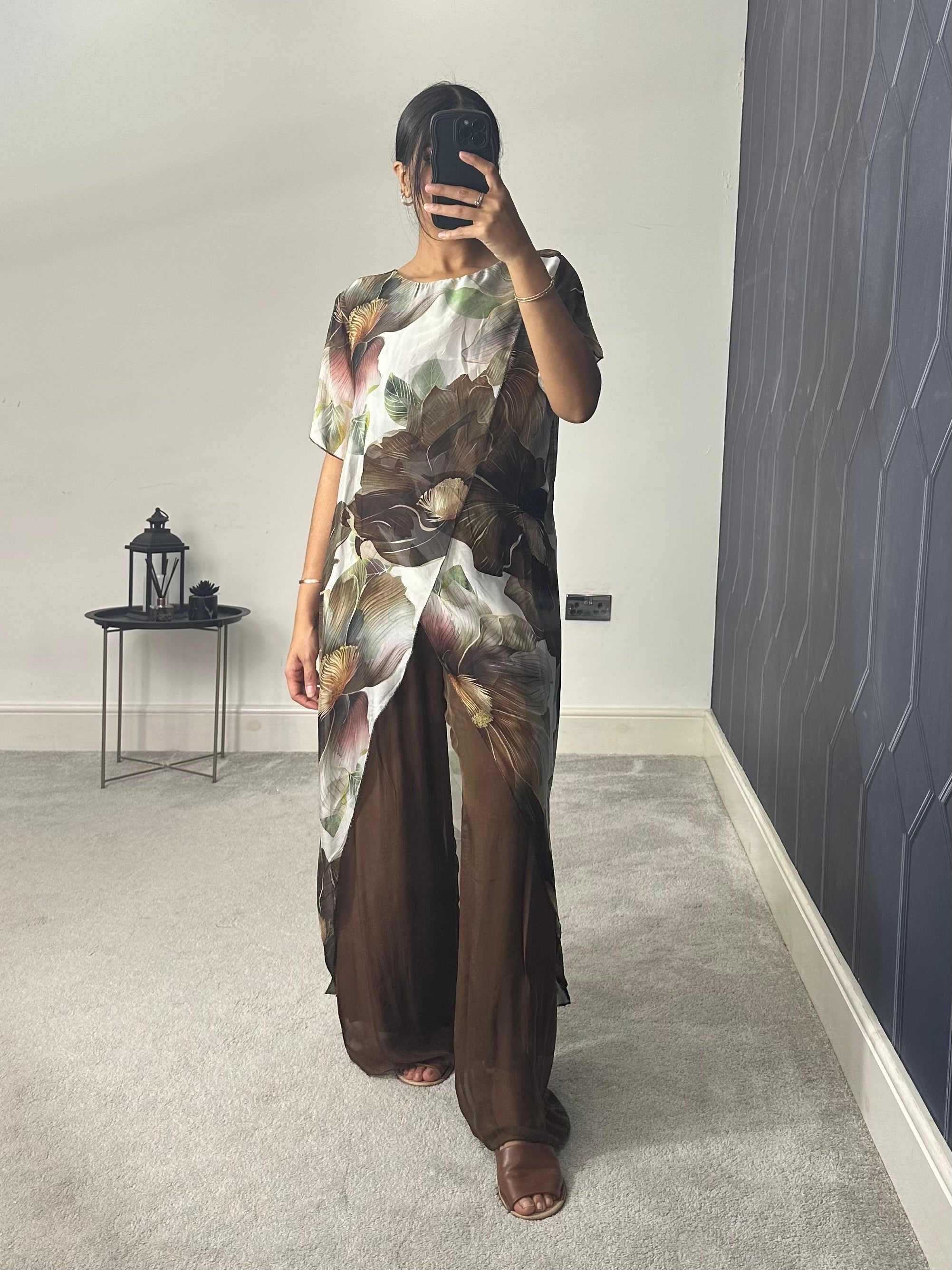 Naima chiffon 2 piece set