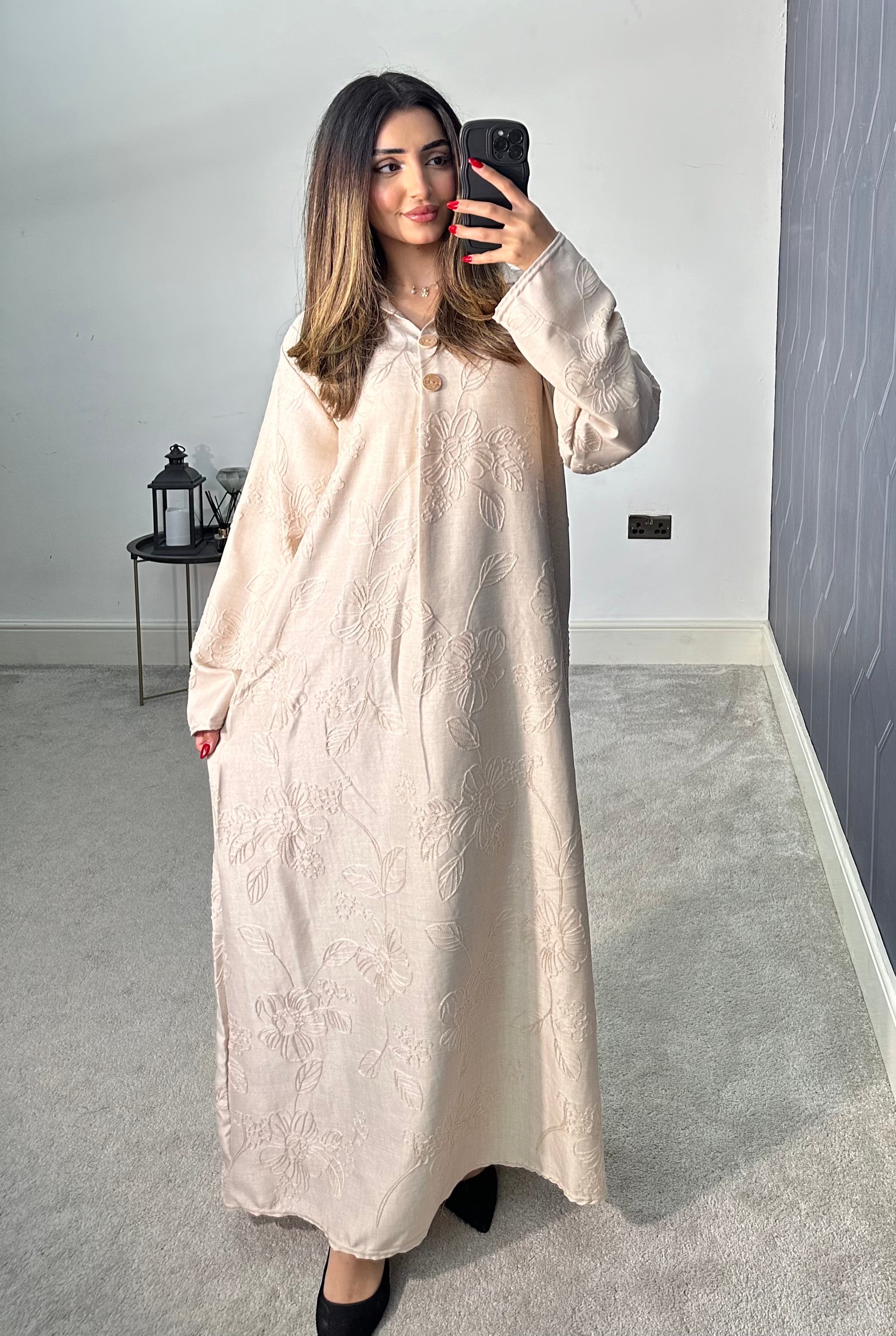 Madiha Embroidered Long Dress