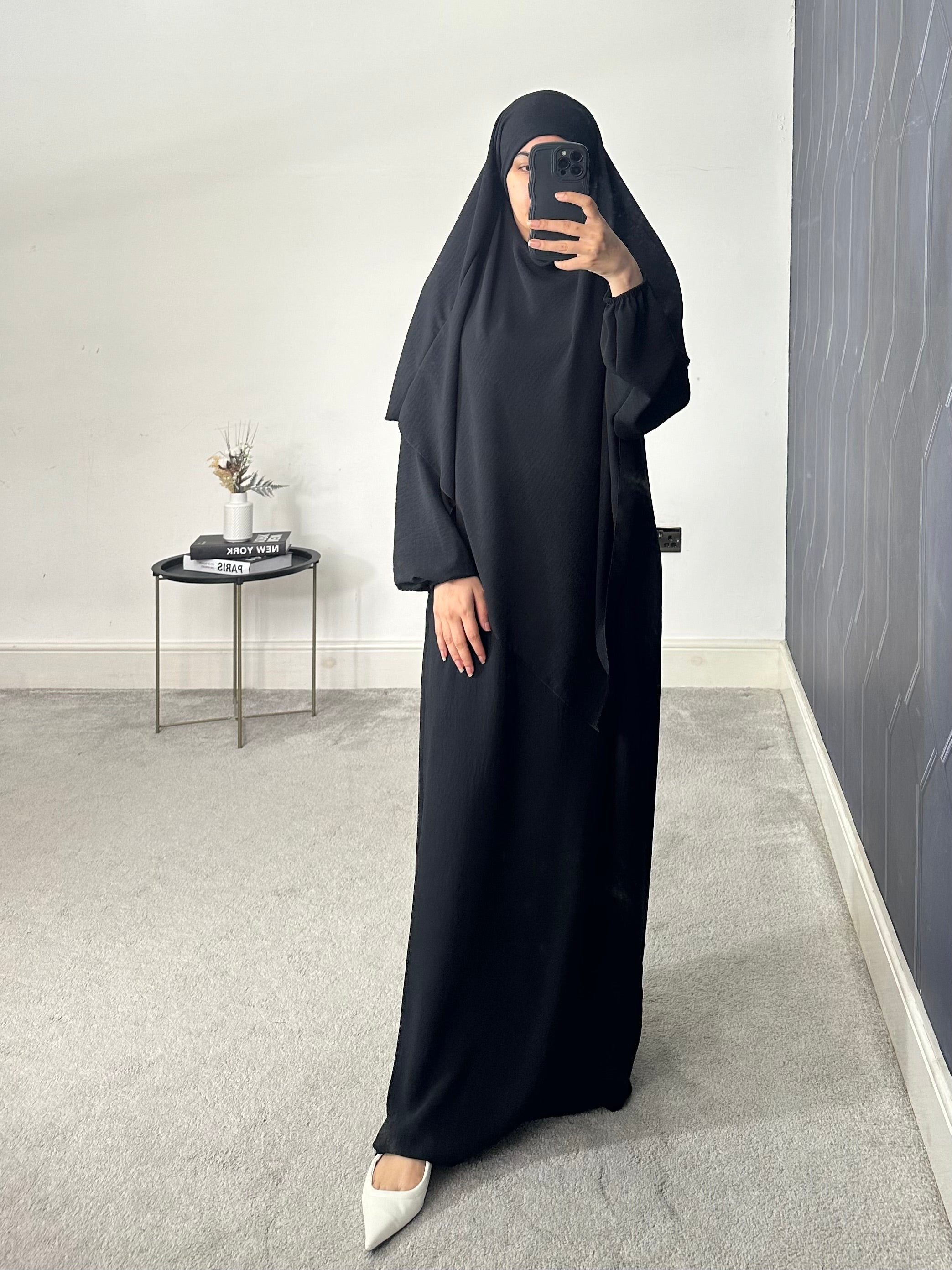 Hareem Batwing Sleeves Khimar Set