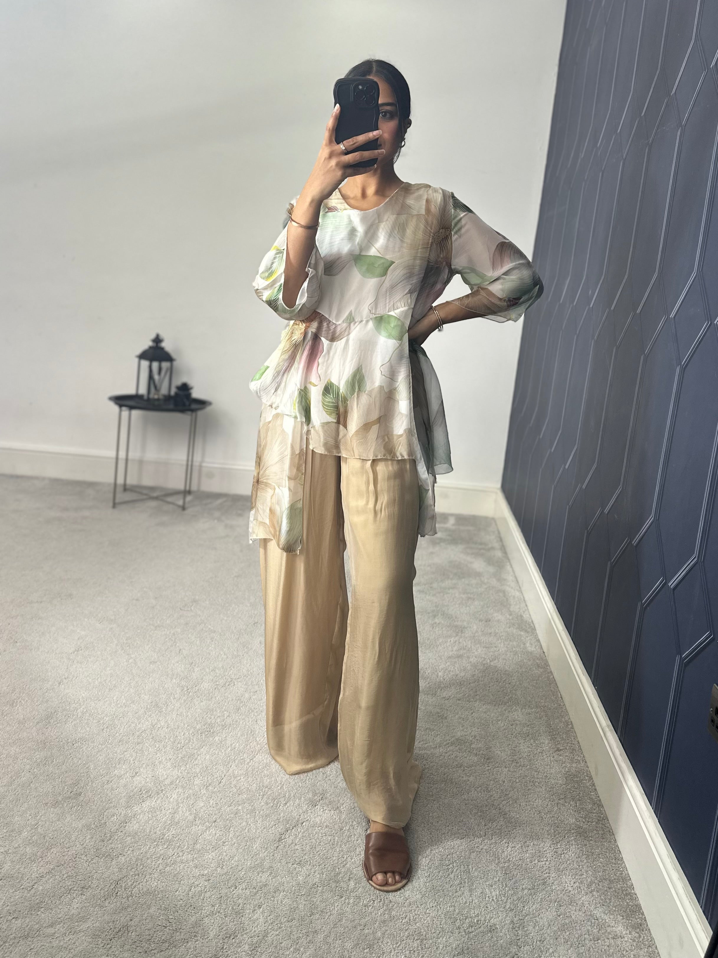Naairah chiffon 2 piece set