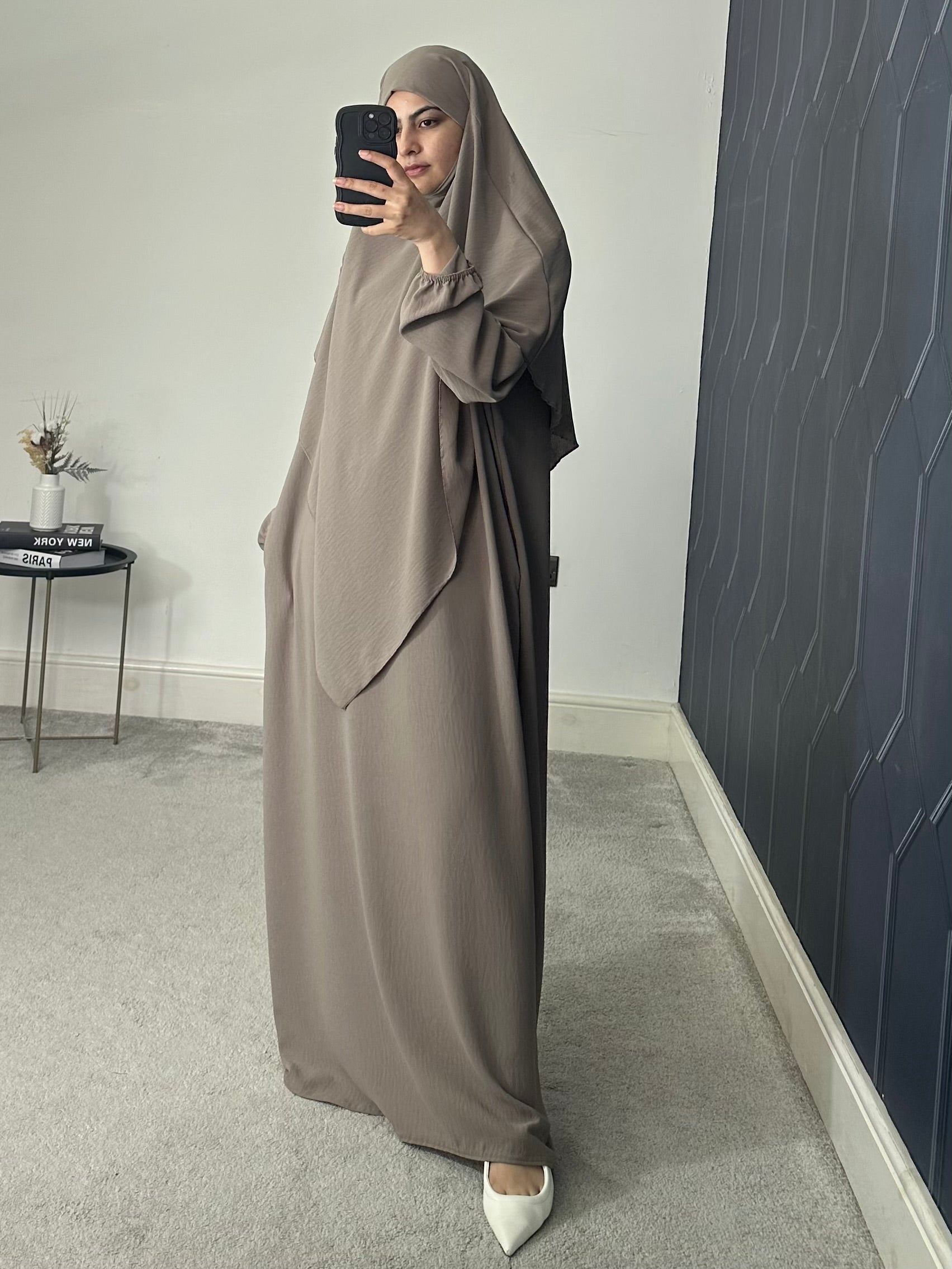 Hareem Batwing Sleeves Khimar Set