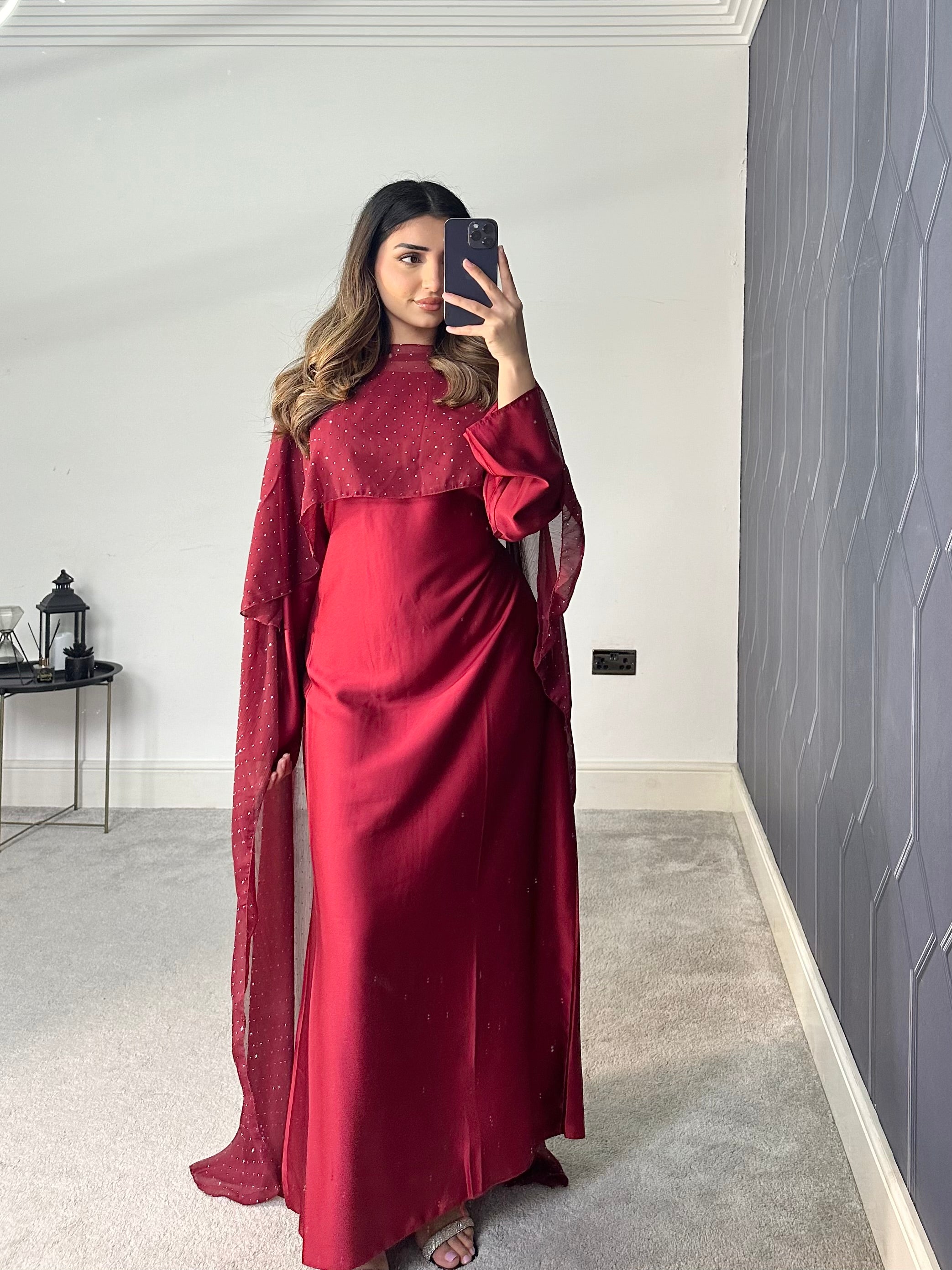 Areeba cape 2 piece cape Dress
