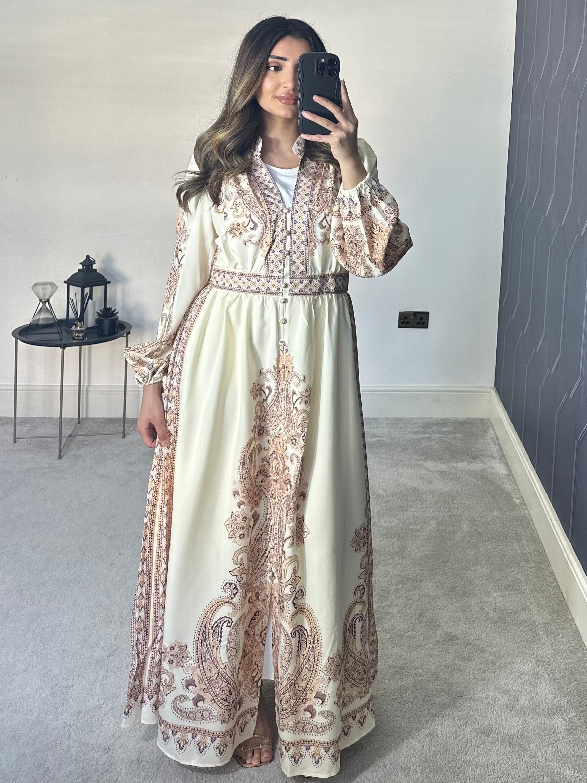Zahra Long Sleeve Dress/Kaftan
