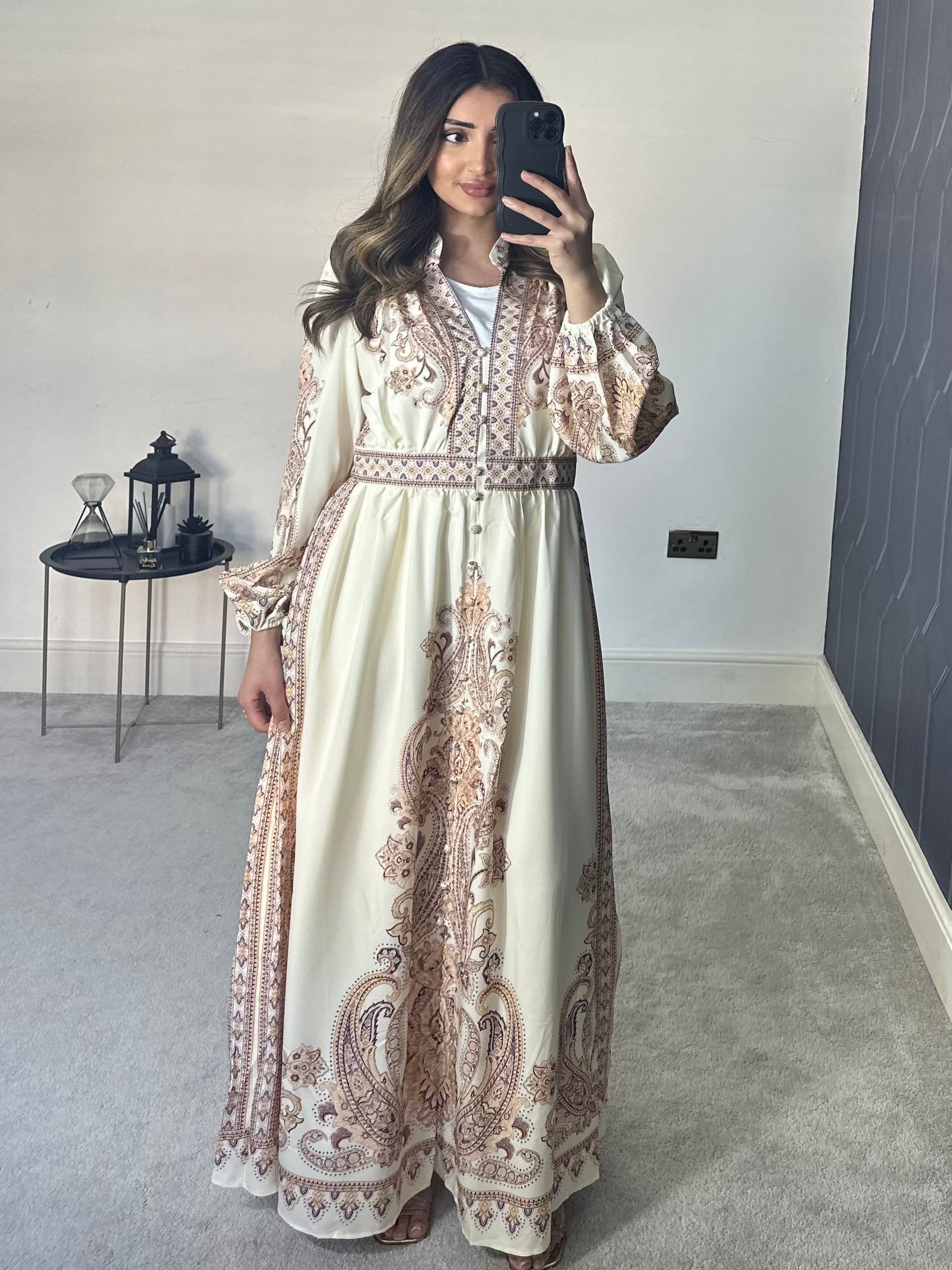 Zahra Long Sleeve Dress/Kaftan