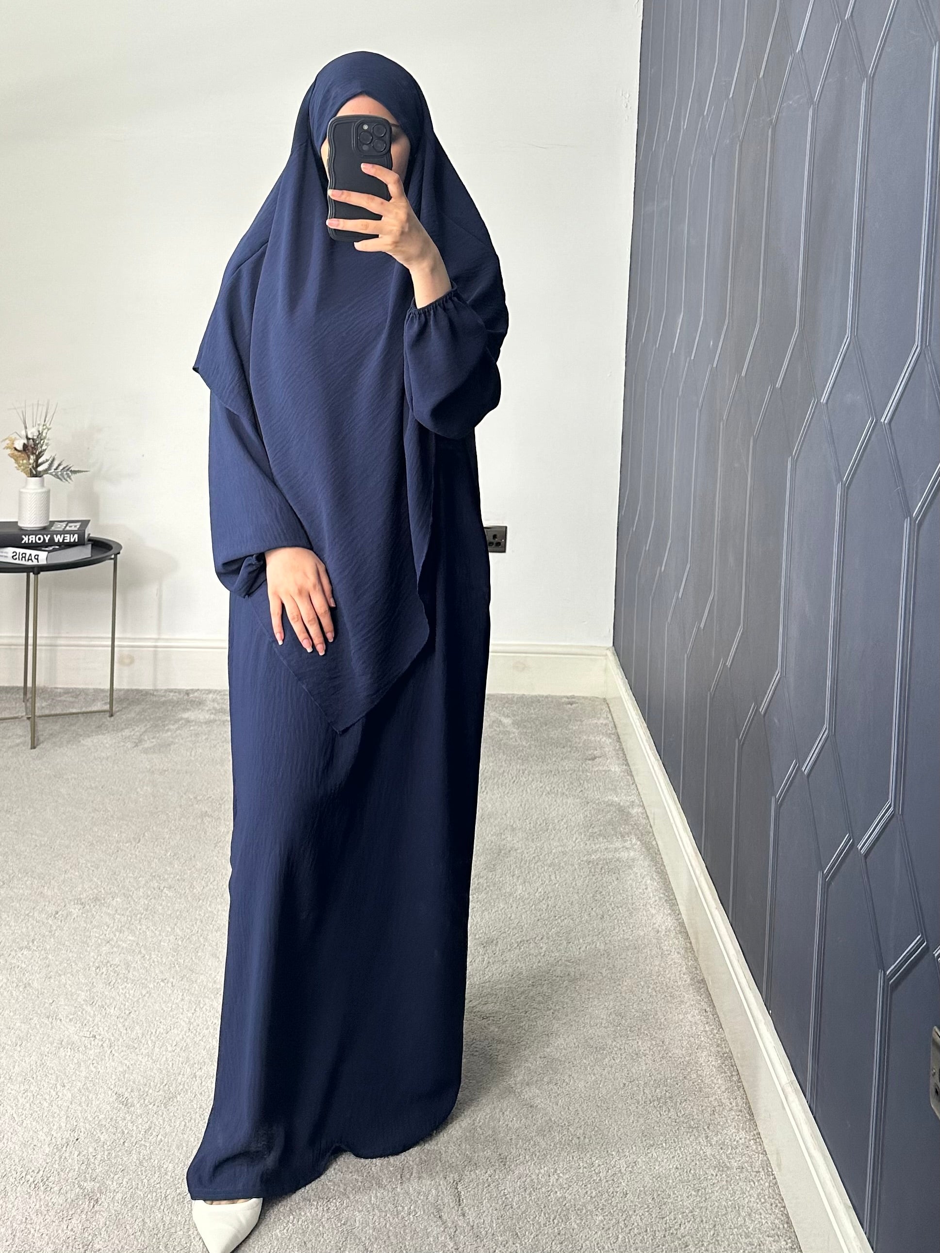 Hareem Batwing Sleeves Khimar Set