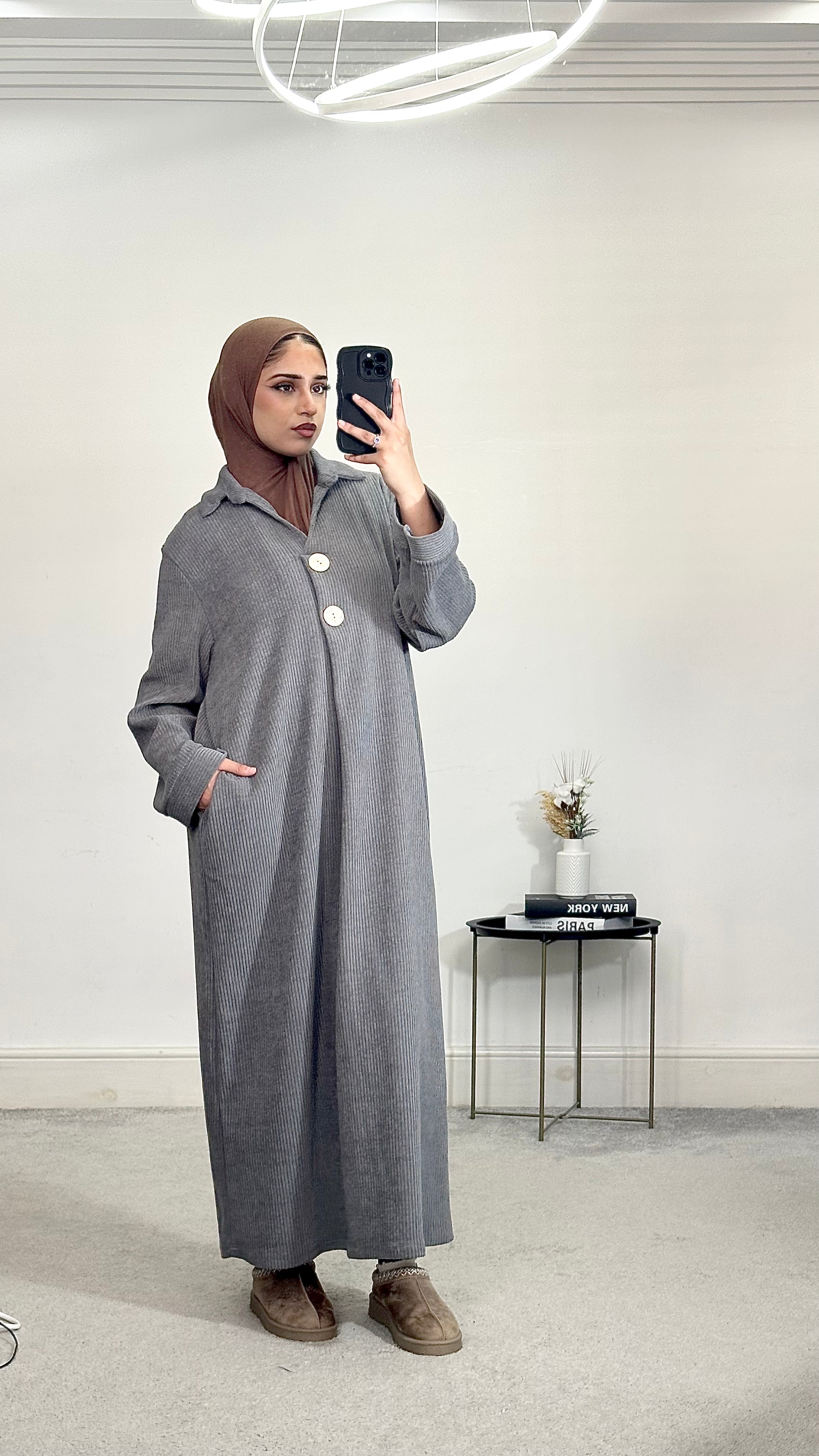 Corduroy Abaya/Long Dress