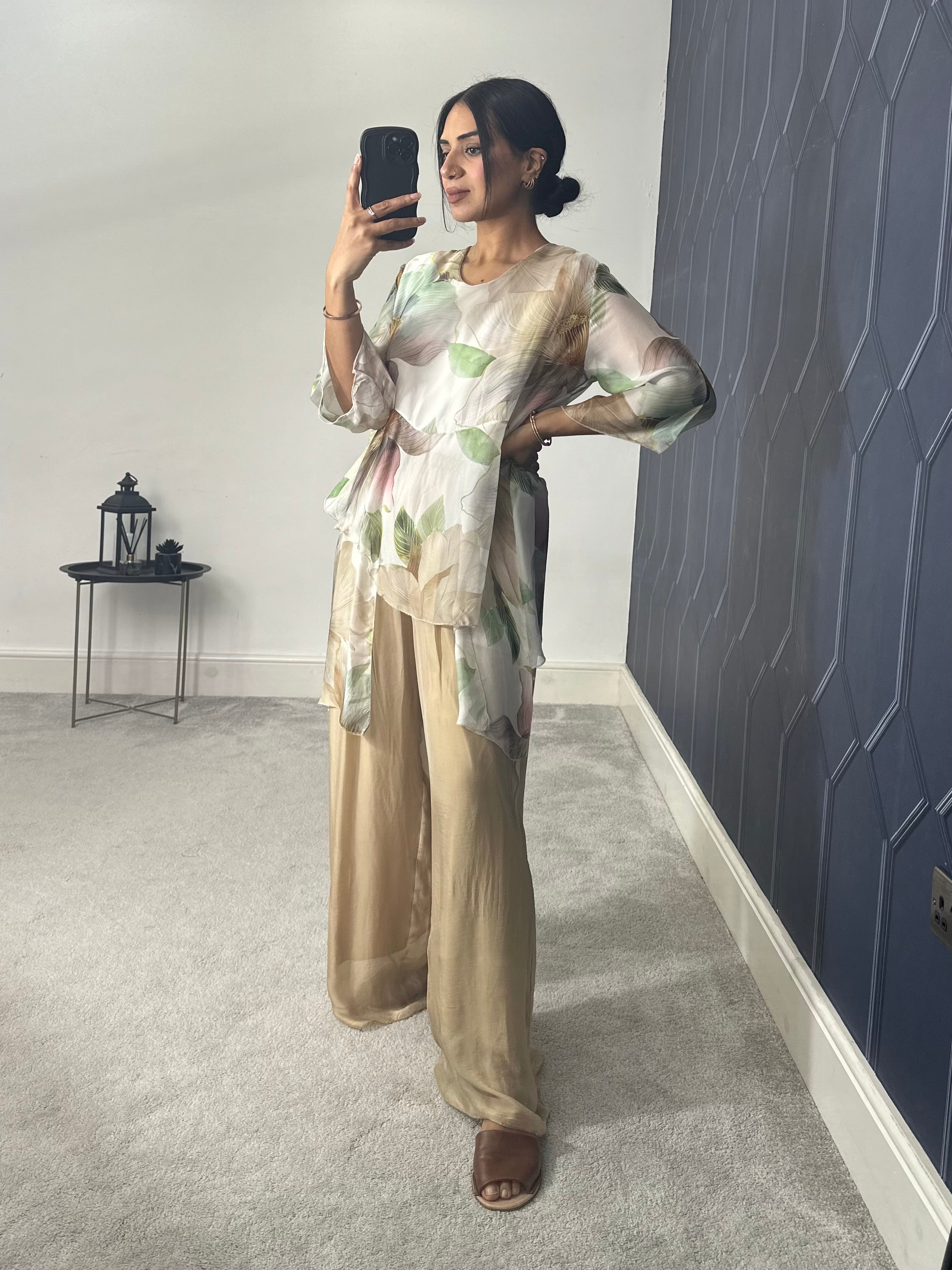 Naairah chiffon 2 piece set