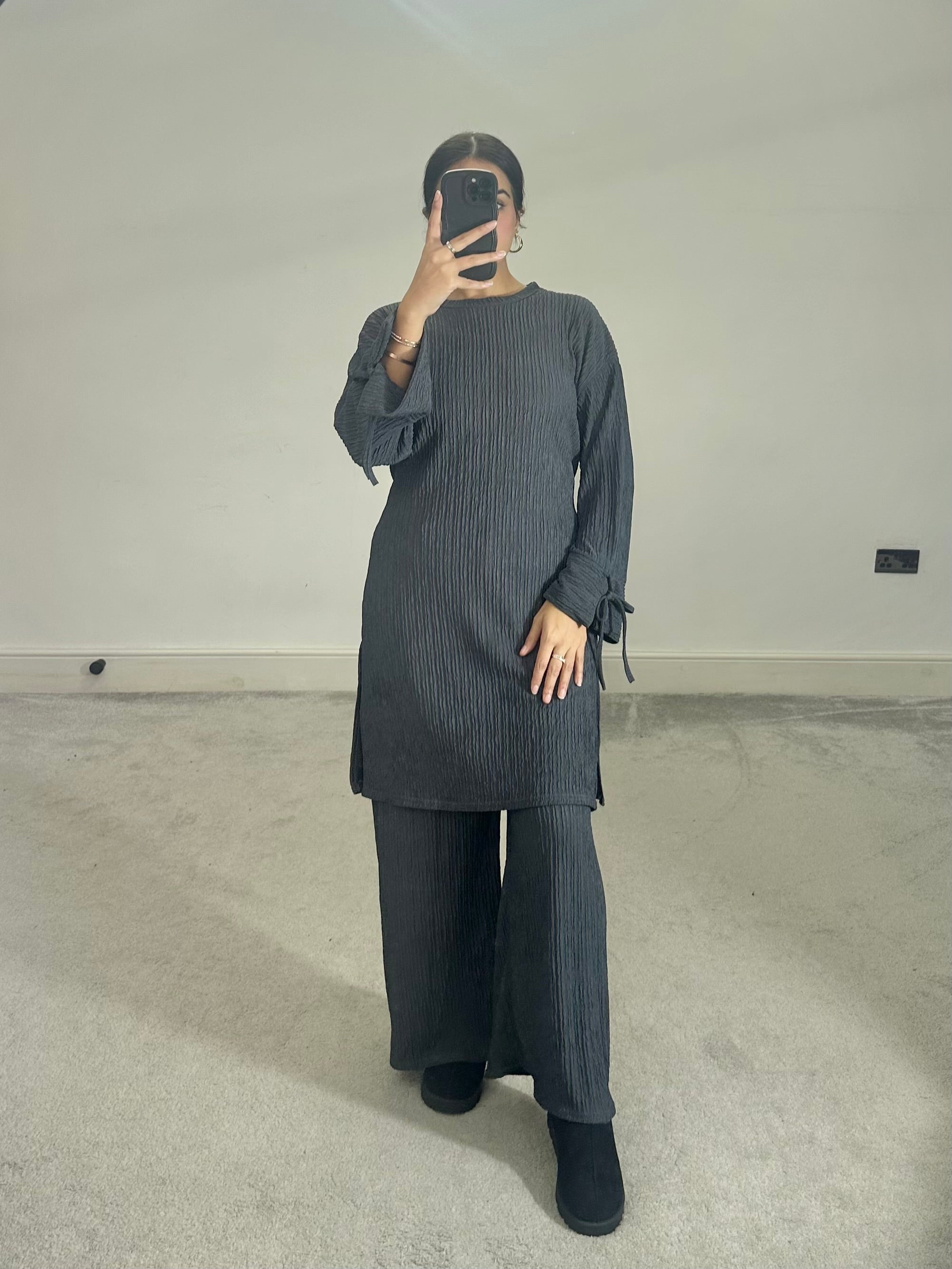 Zara crinkle print 2 piece co ord set