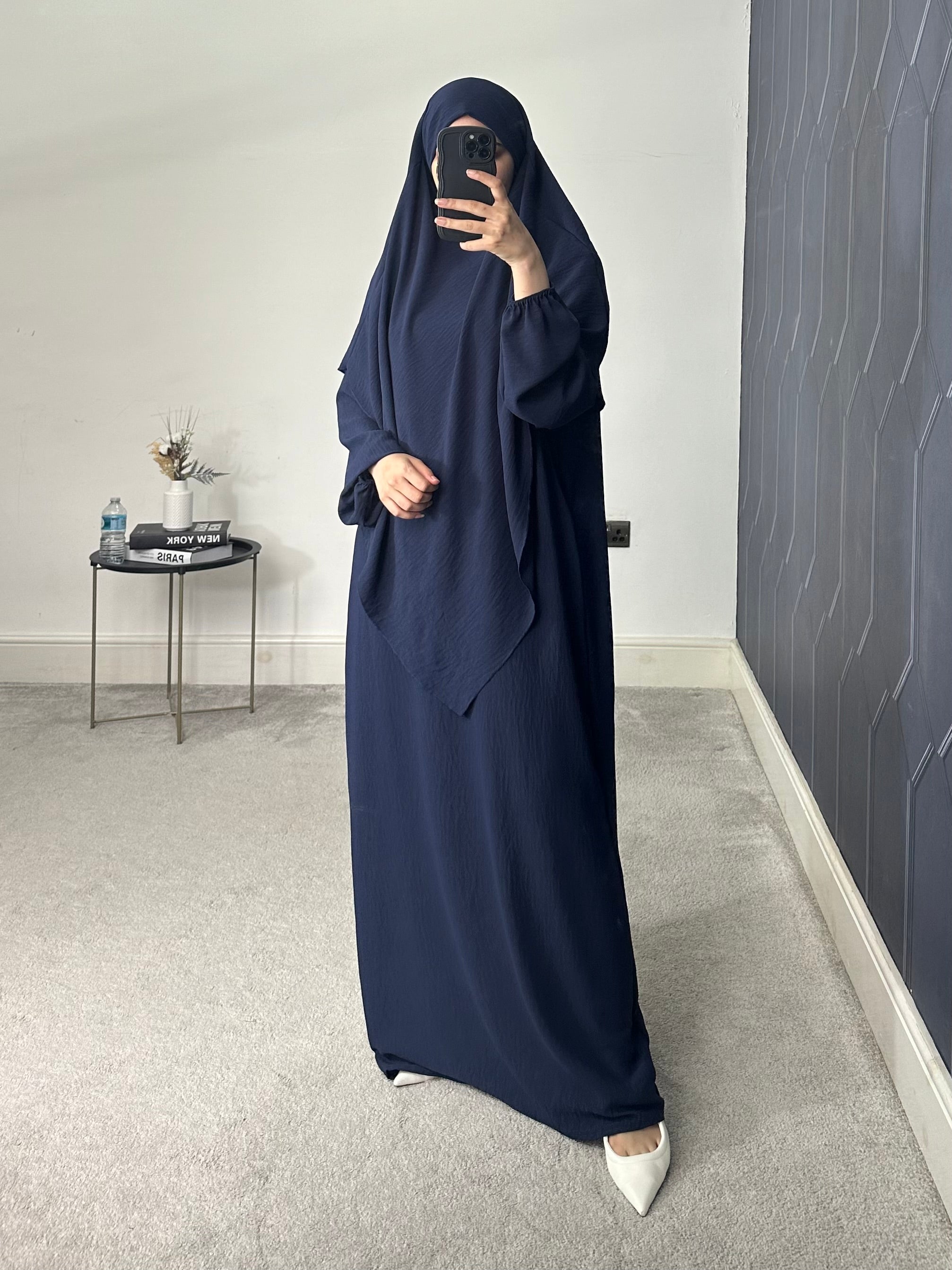 Hareem Batwing Sleeves Khimar Set