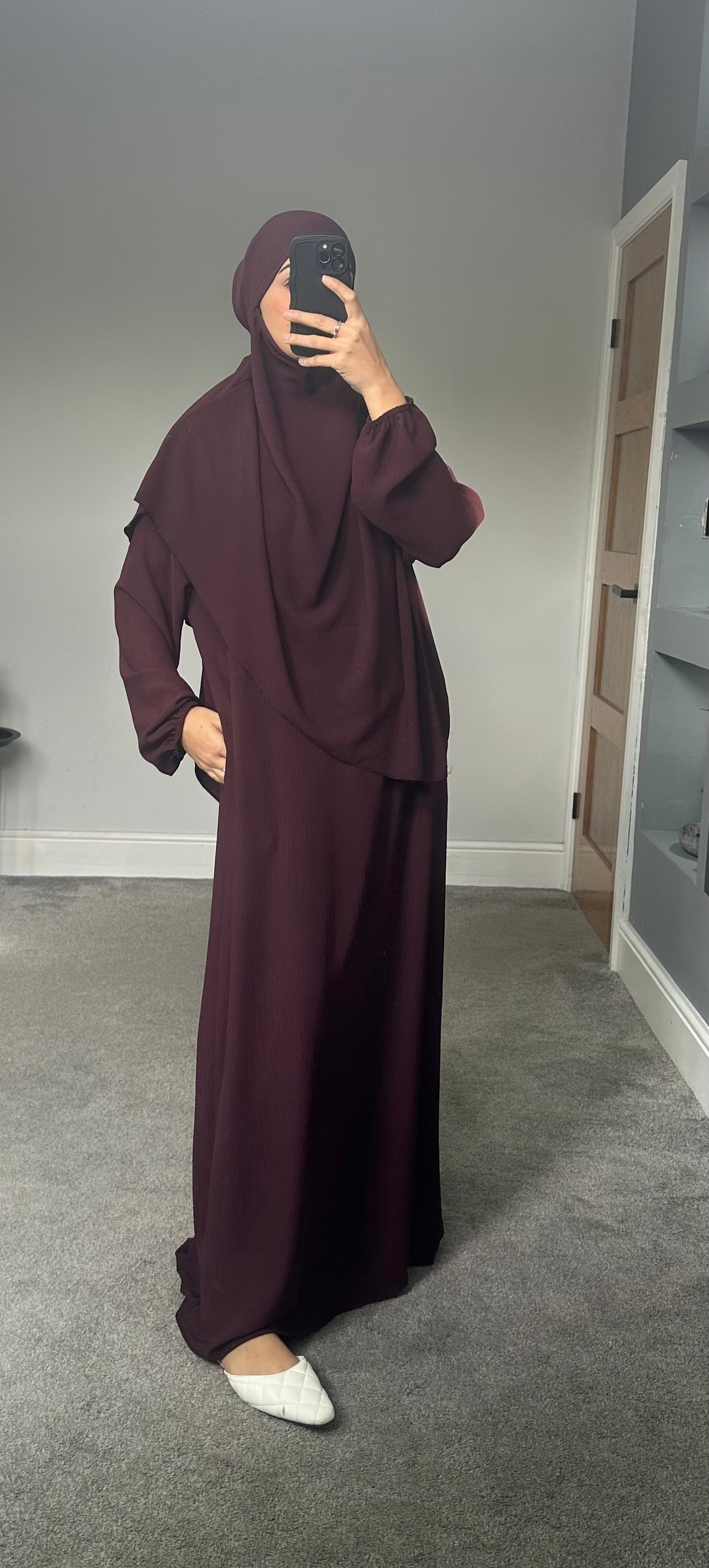 Hareem Batwing Sleeves Khimar Set