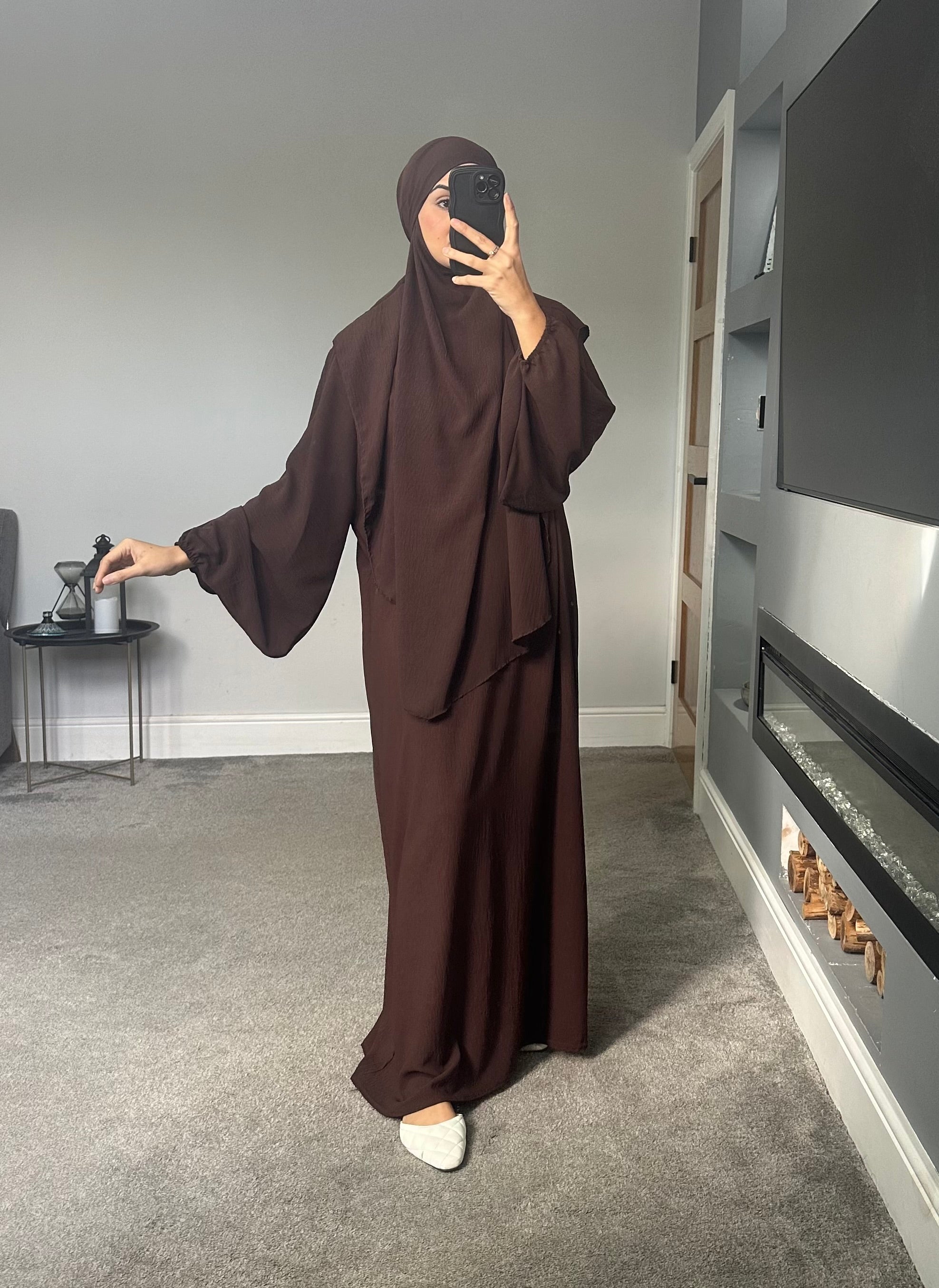 Hareem Batwing Sleeves Khimar Set