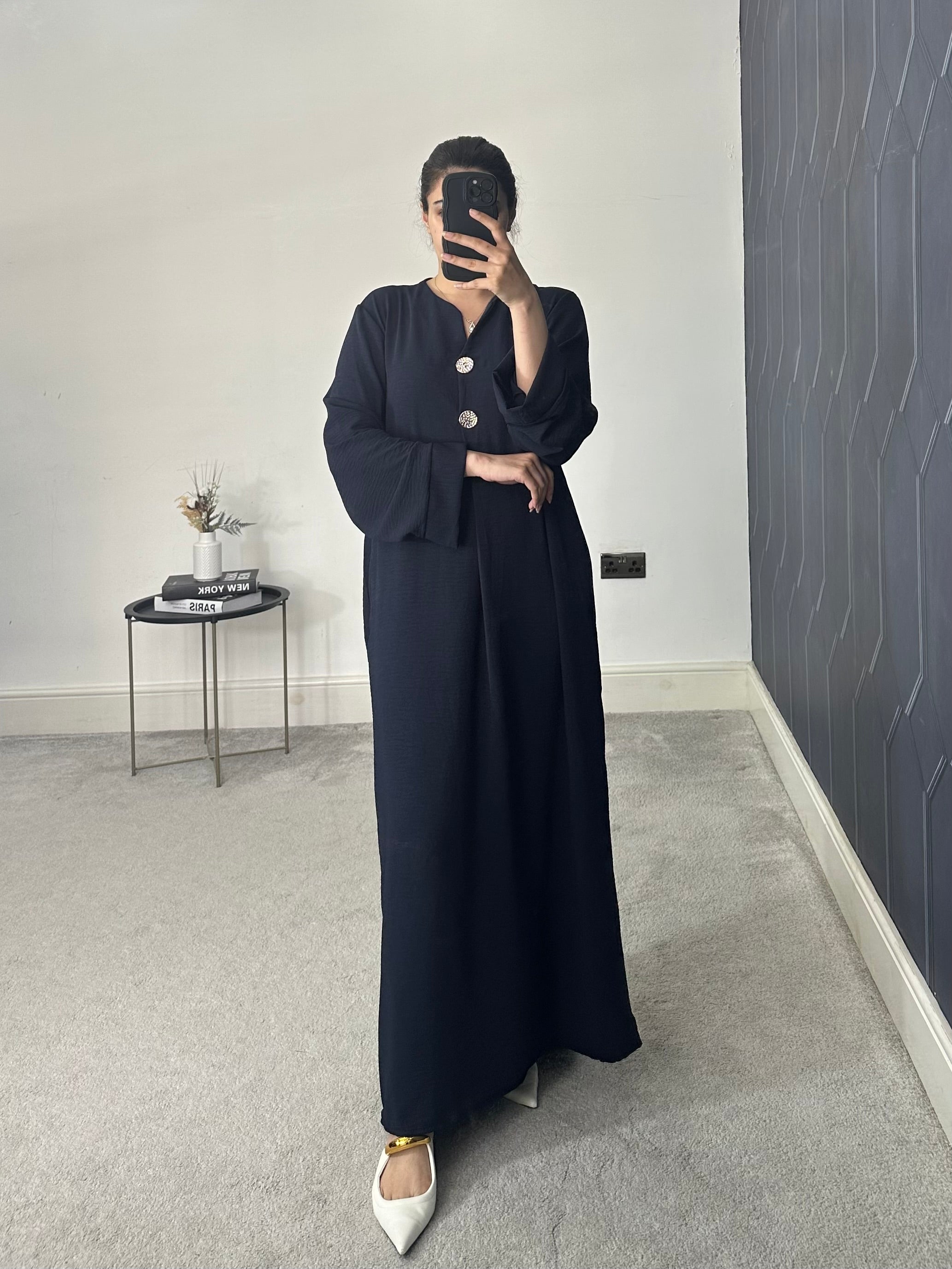 Huda Button Dress