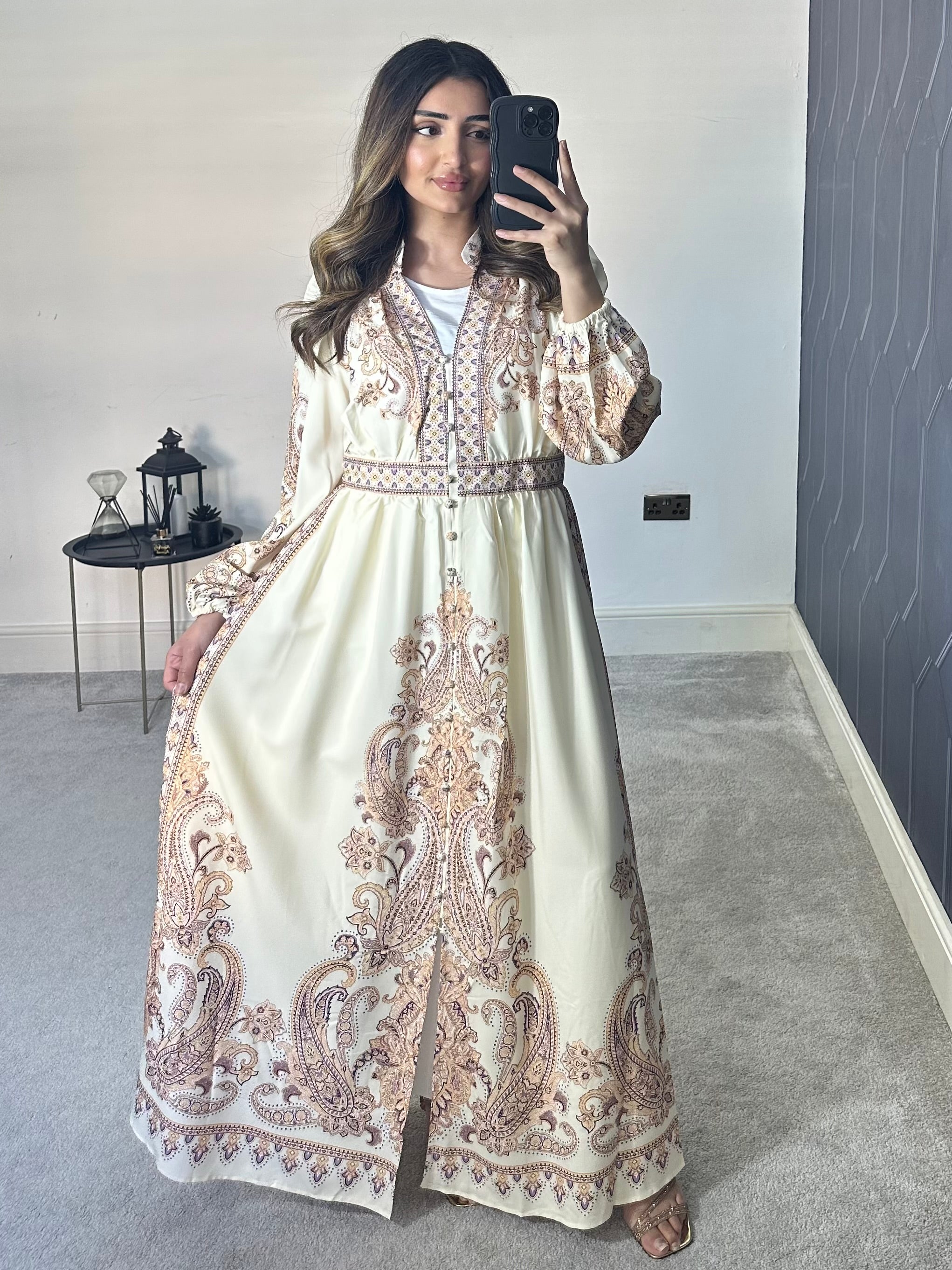 Zahra Long Sleeve Dress/Kaftan