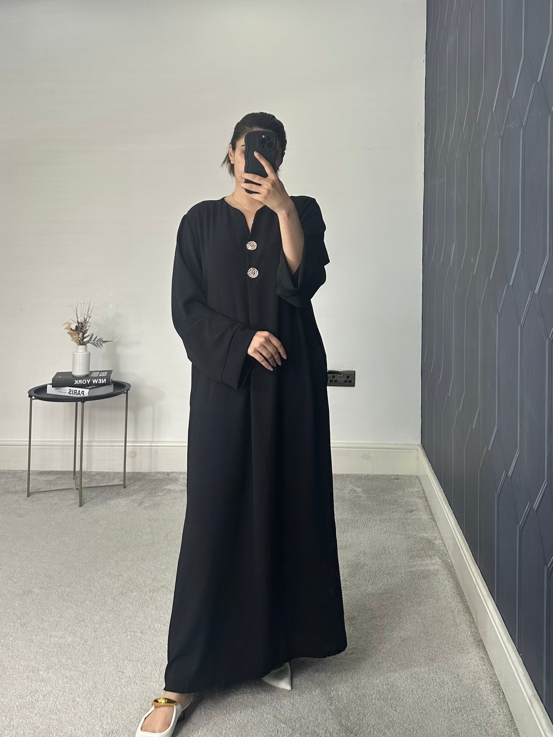 Huda Button Dress