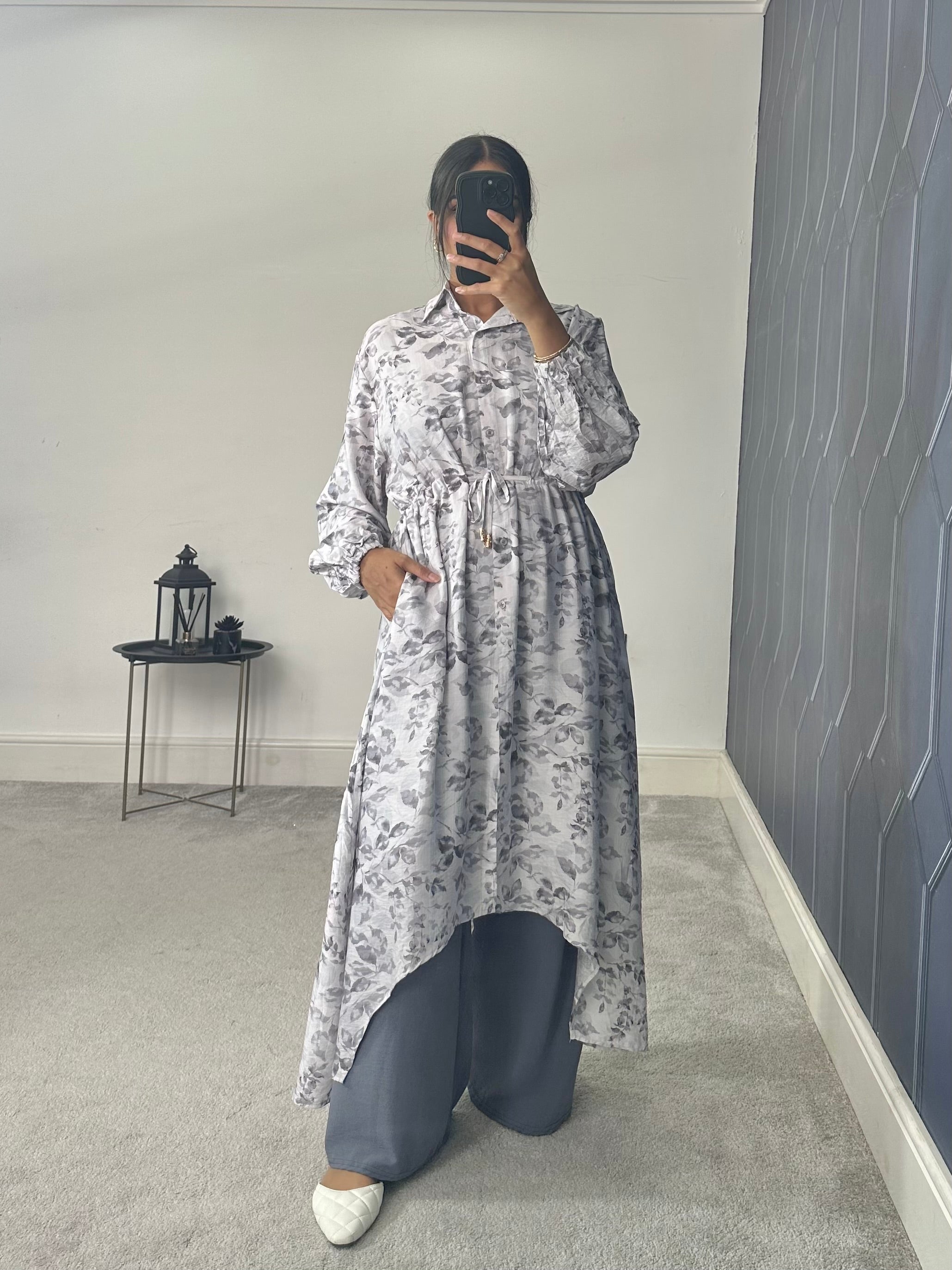 Meera Floral Hi Low 2 Piece co ord set