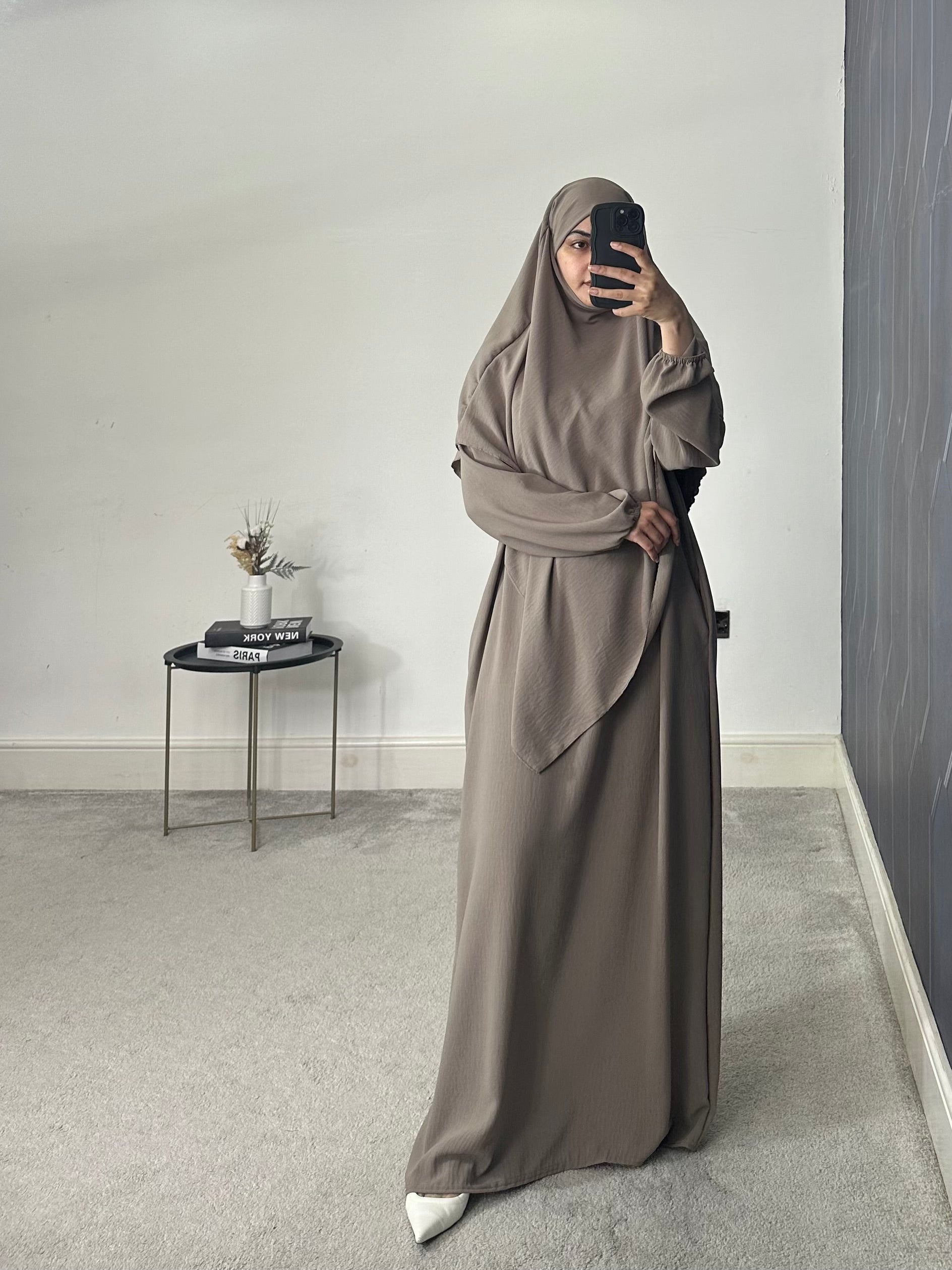 Hareem Batwing Sleeves Khimar Set