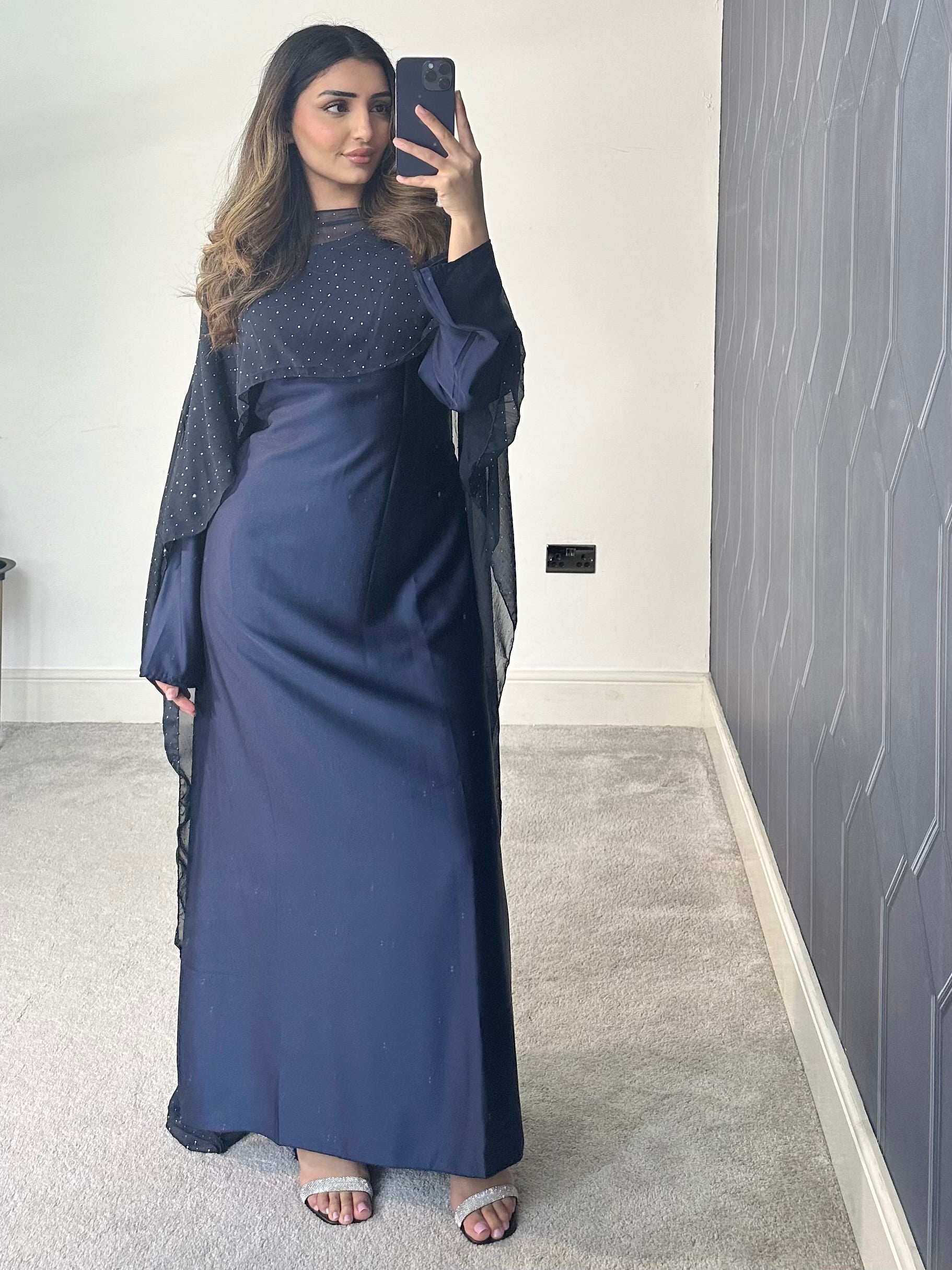 Areeba cape 2 piece cape Dress