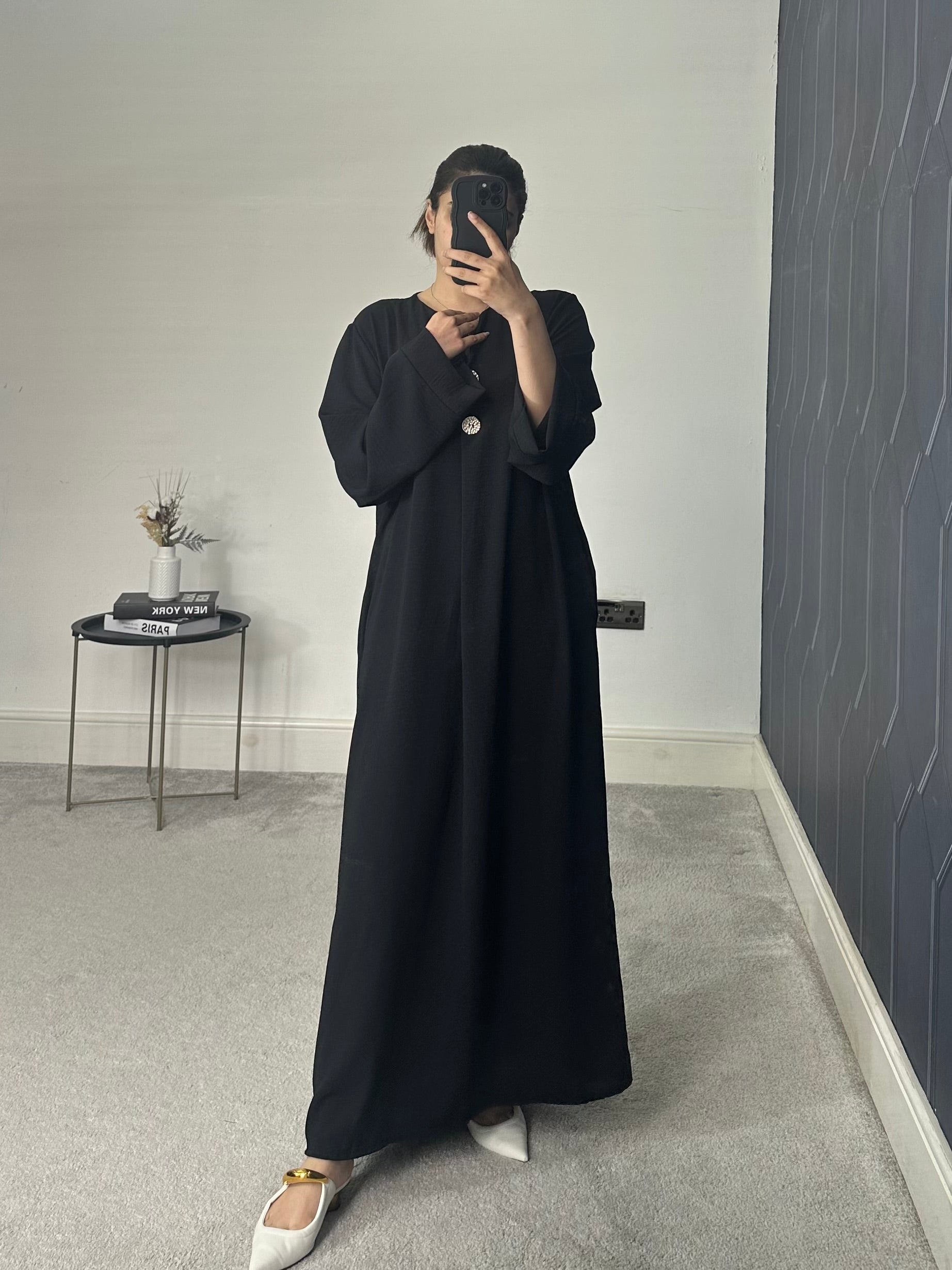 Huda Button Dress
