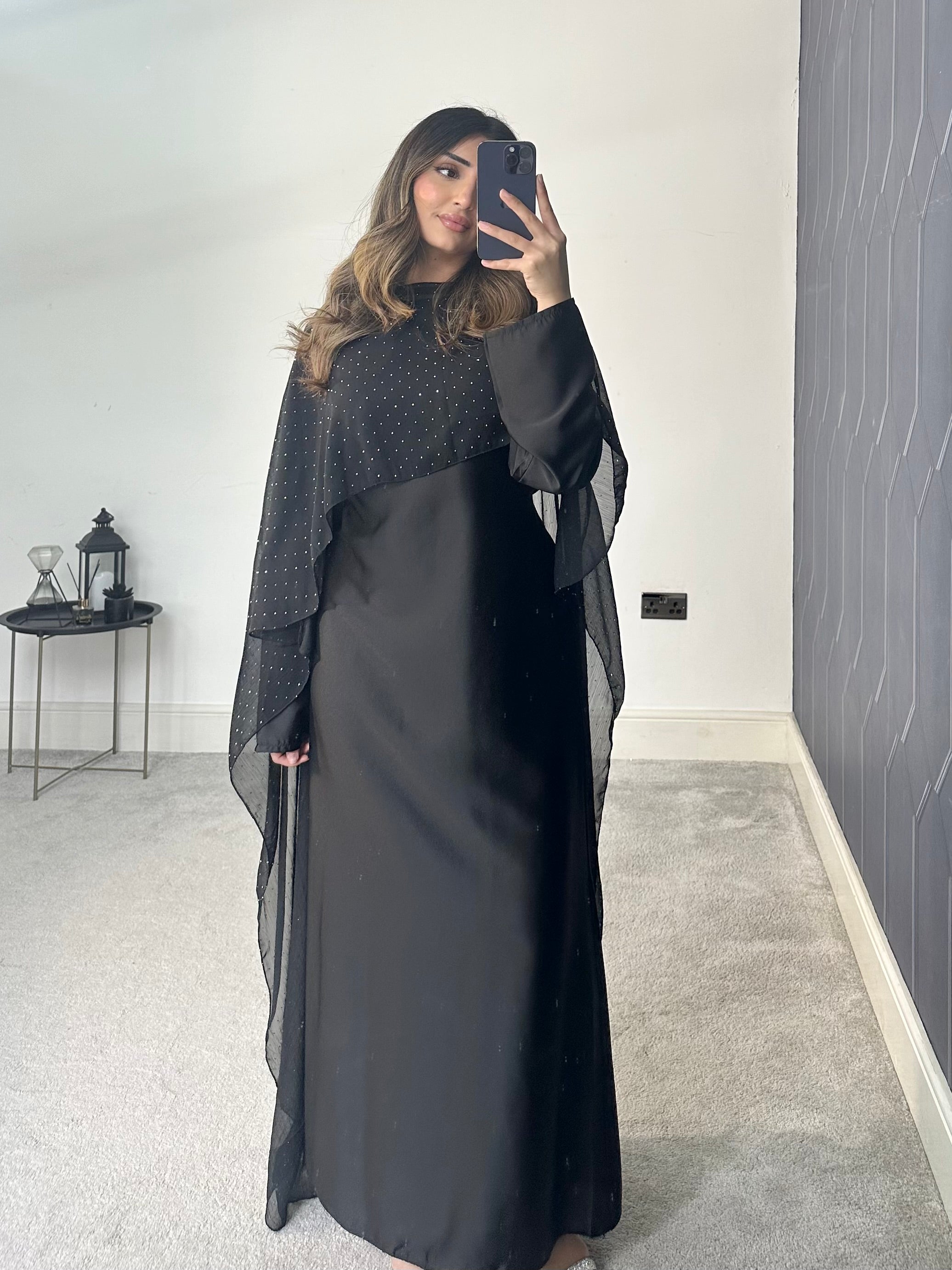 Areeba cape 2 piece cape Dress