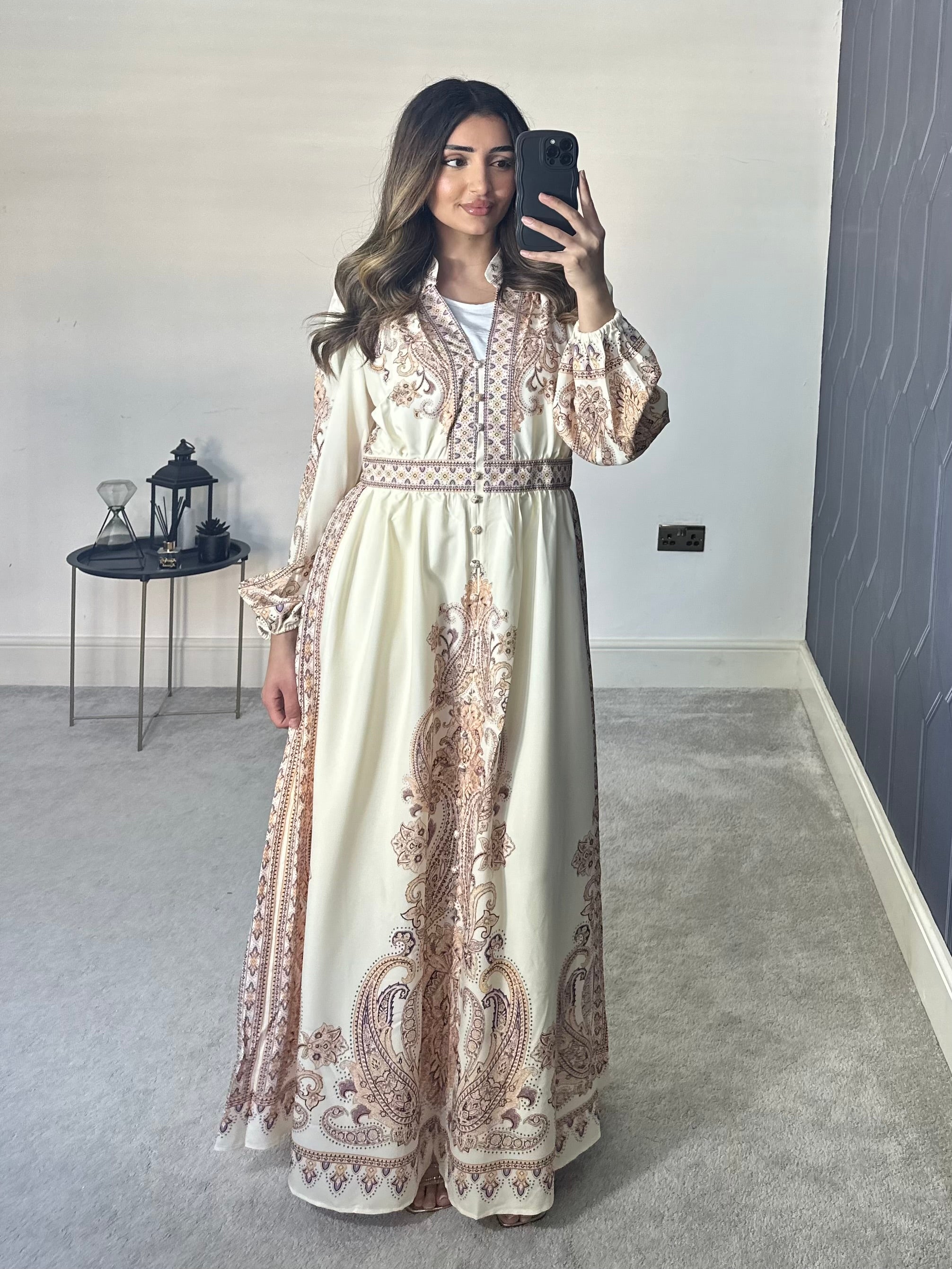 Zahra Long Sleeve Dress/Kaftan