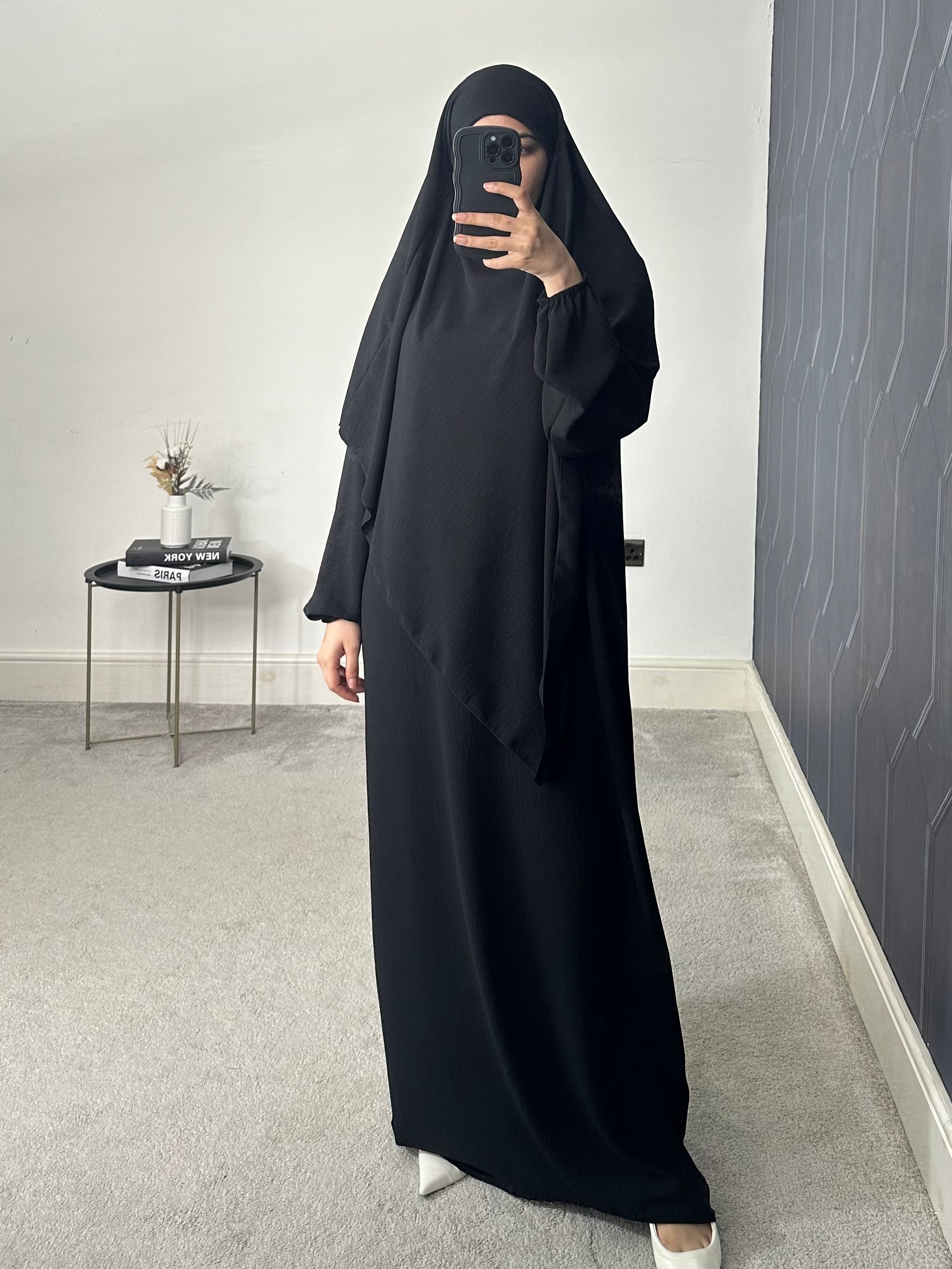 Hareem Batwing Sleeves Khimar Set