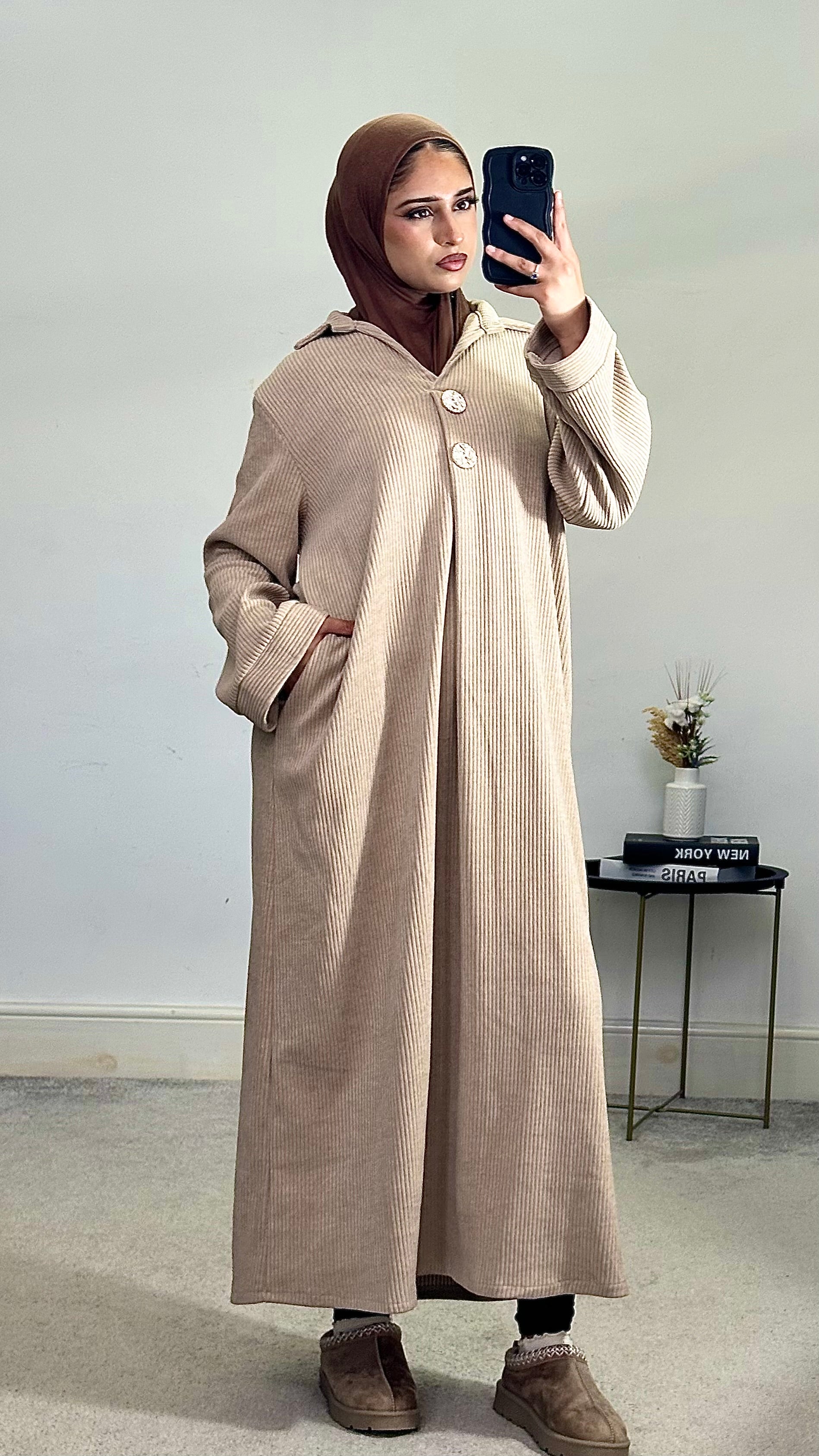 Corduroy Abaya/Long Dress