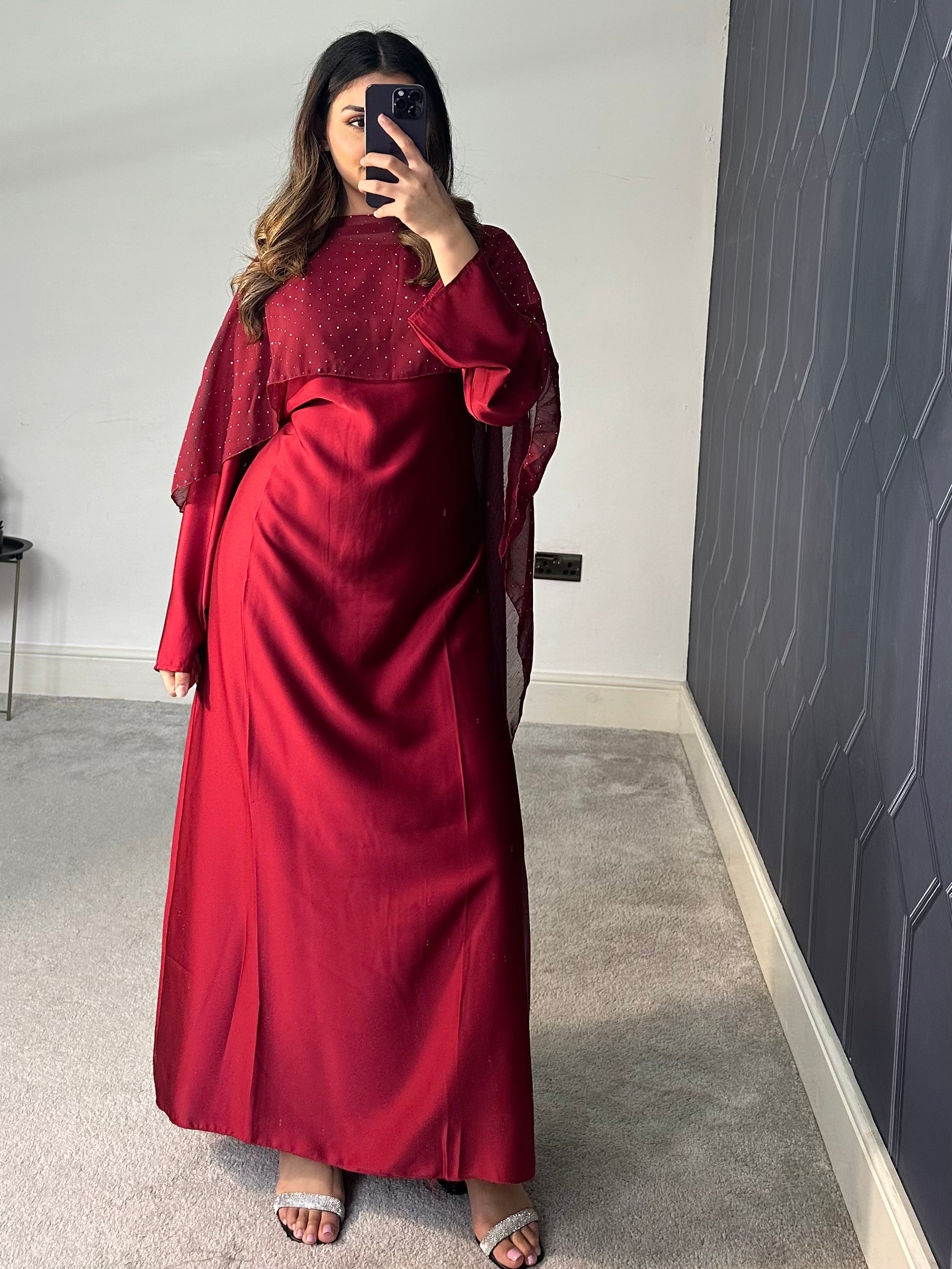 Areeba cape 2 piece cape Dress