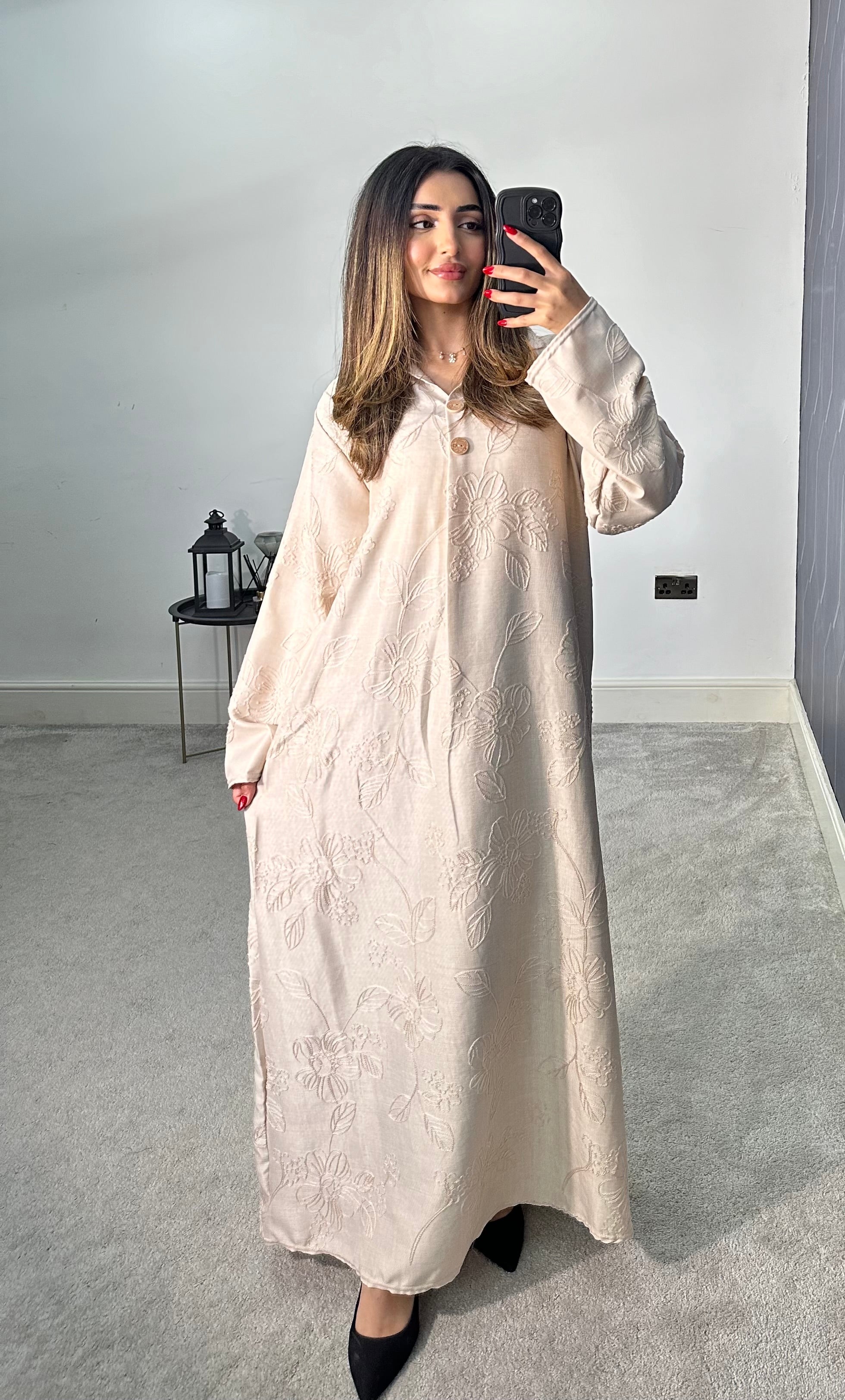 Madiha Embroidered Long Dress