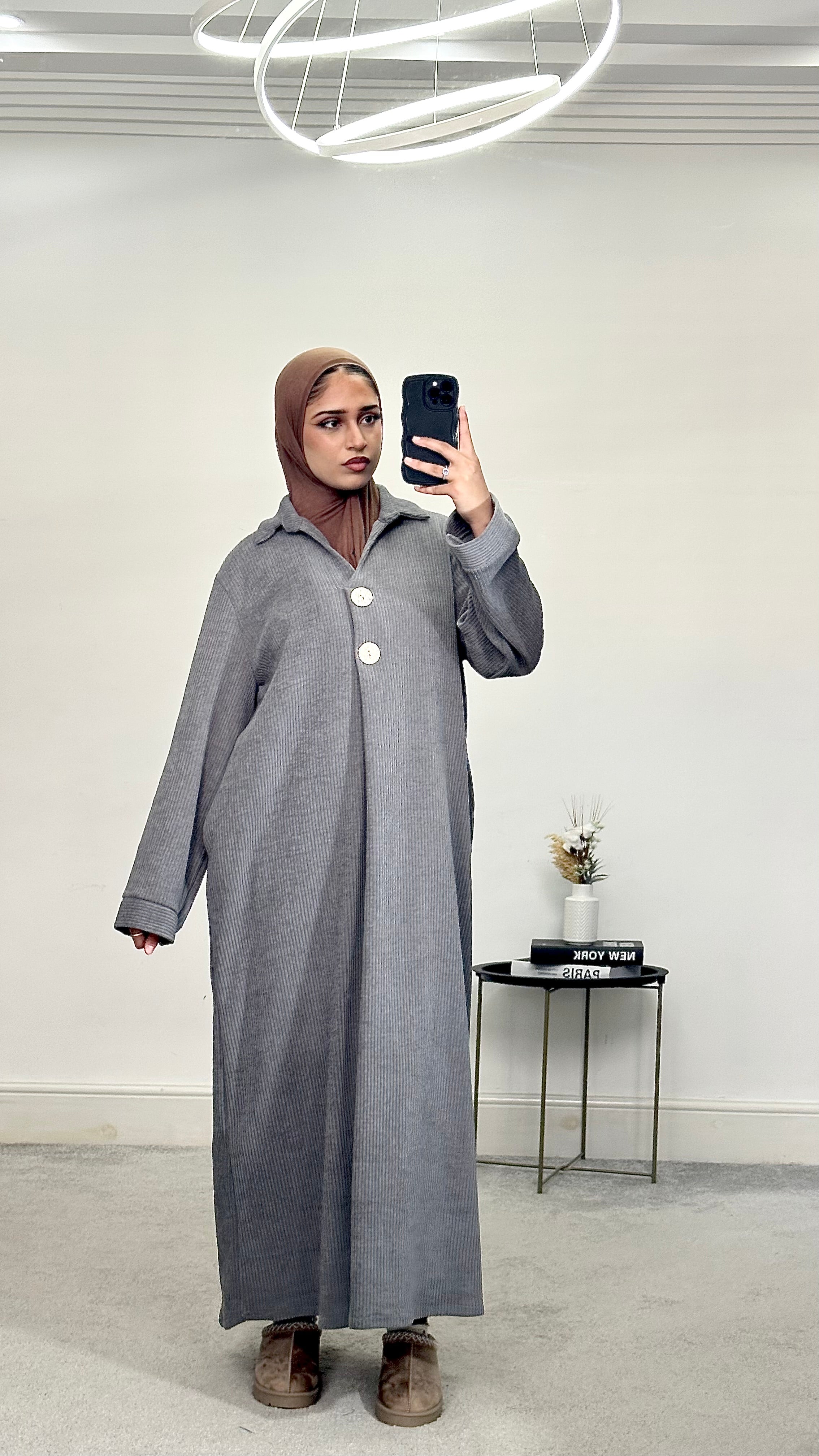 Corduroy Abaya/Long Dress