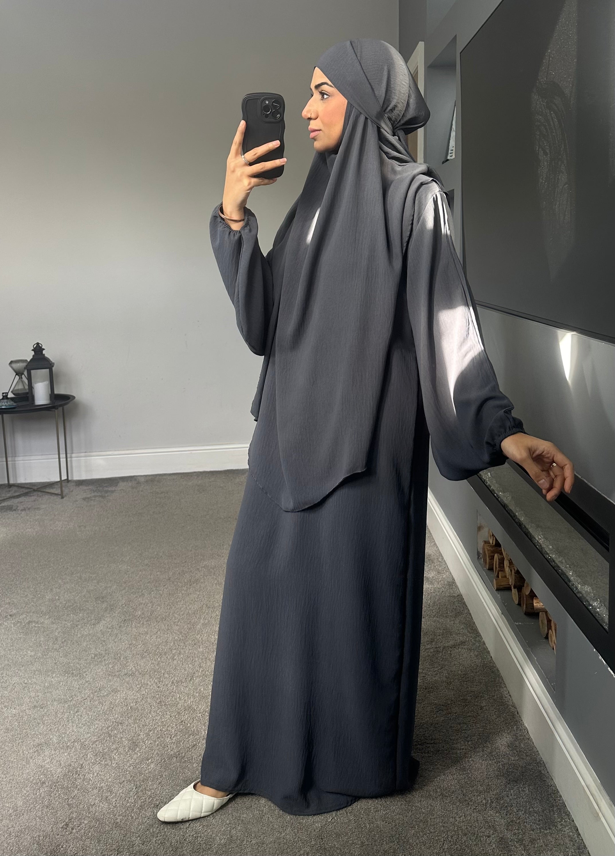 Hareem Batwing Sleeves Khimar Set